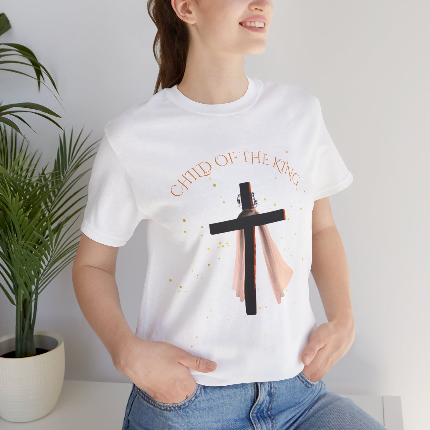 Christian Inspirational Tee, "Child of the King" Shirt, Faith-Based Apparel, Religious Gifts, Perfect for Church & Celebrations