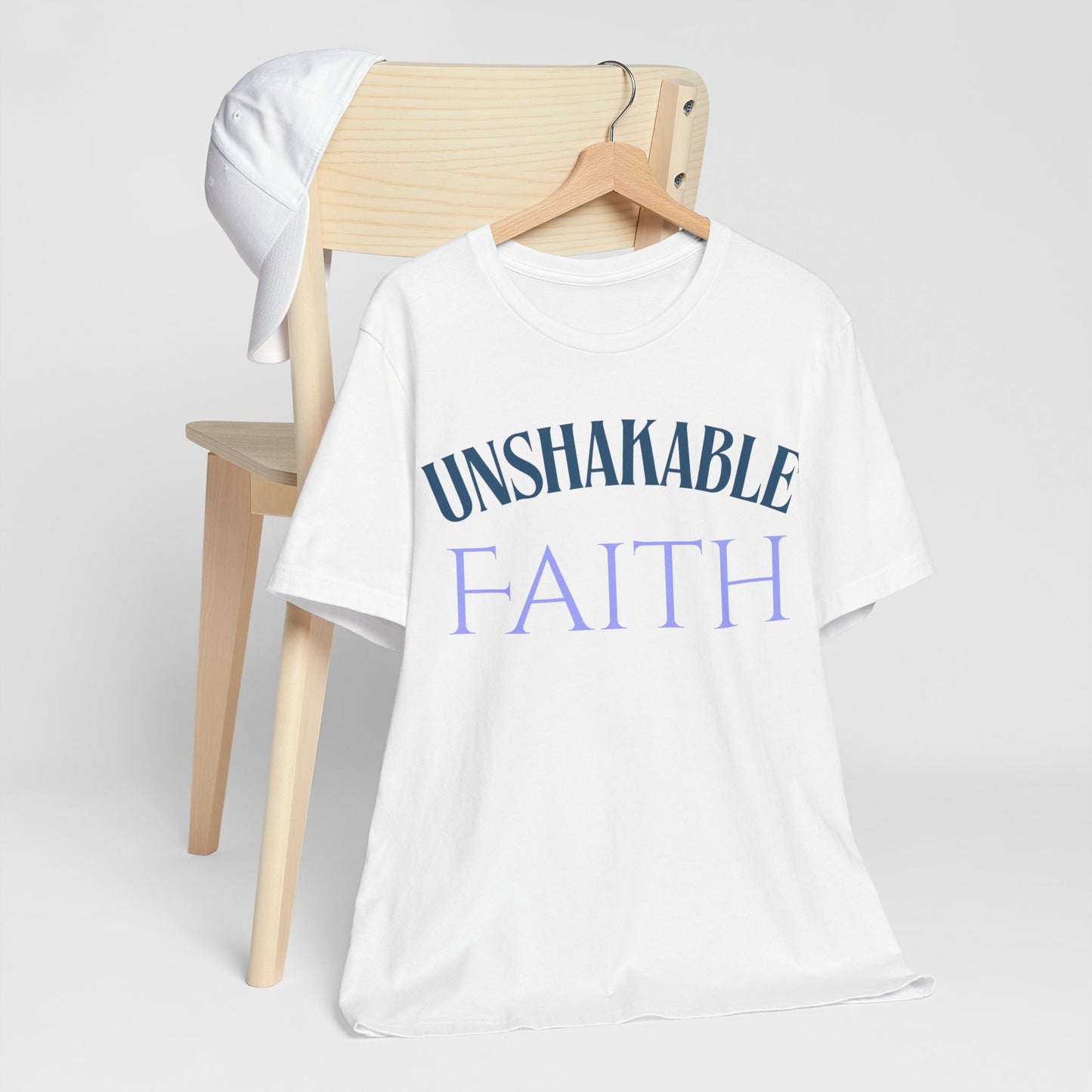 Unisex Faith Tee | Unshakable Faith Shirt, Inspirational Quote T-Shirt, Religious Gift, Christian Apparel, Everyday Wear