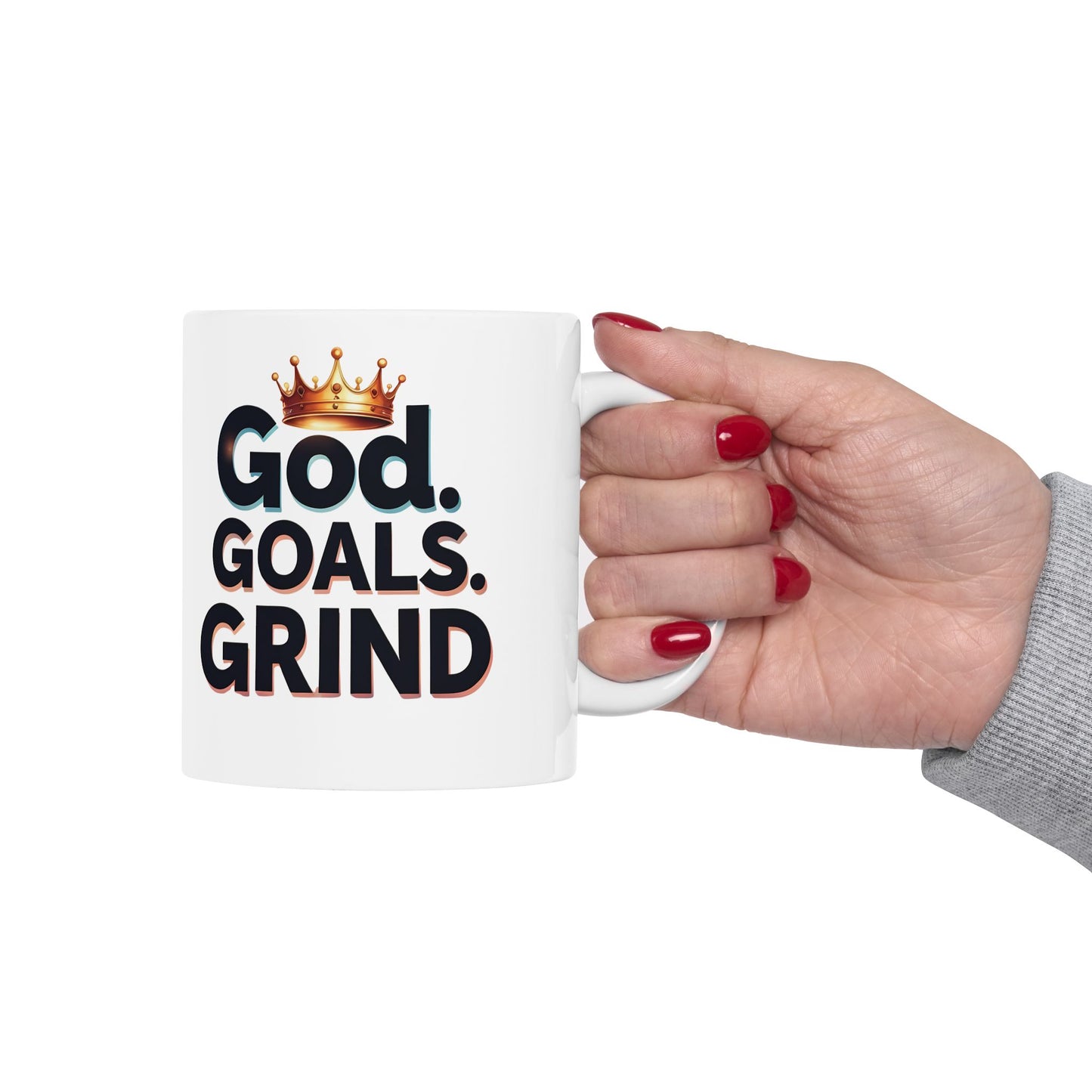 Motivational Ceramic Mug - Perfect Gift for Coffee Lovers, Inspirational Decor, Office Mug, Goal Setter, Motivational Gift