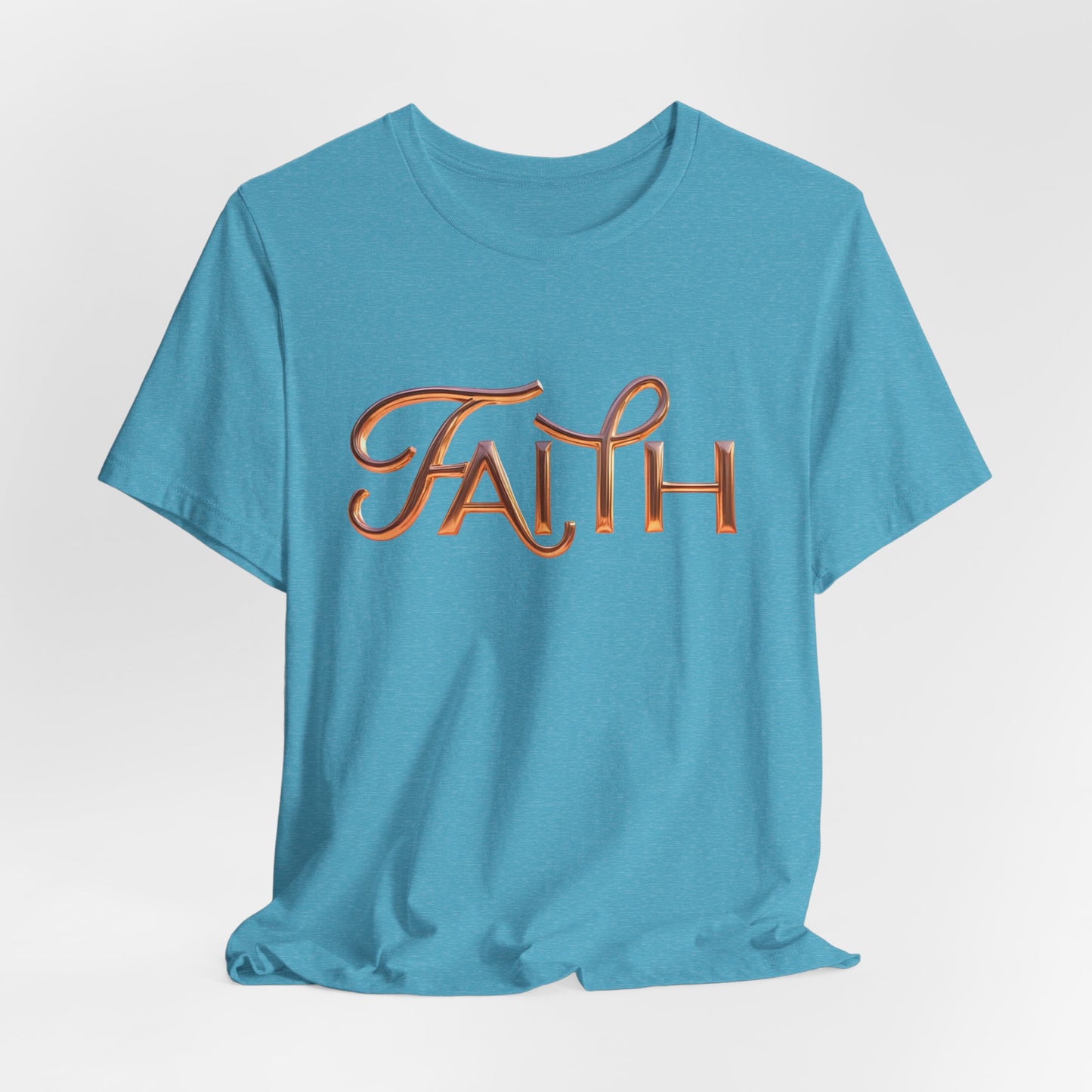 Faith Unisex Short Sleeve Tee, Inspirational Shirt, Casual Wear, Gift for Friends, Everyday Comfort, Positive Message Tee