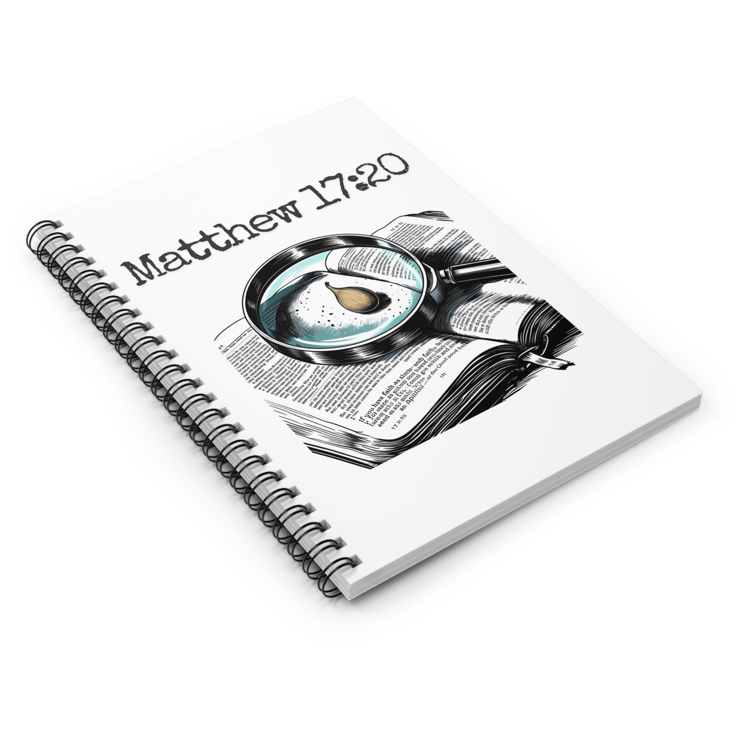 Inspirational Spiral Notebook - Faith, Prayer, Bible Study, Journaling, Christian Gifts