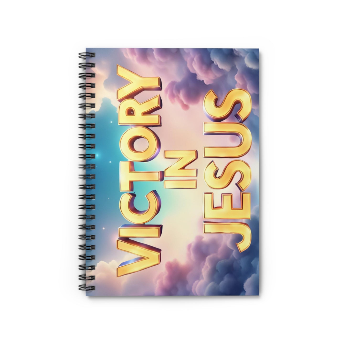 Victory in Jesus Spiral Notebook - Inspiration for Faith Journaling, Christian Gifts, Prayer Journal, Religious Stationery