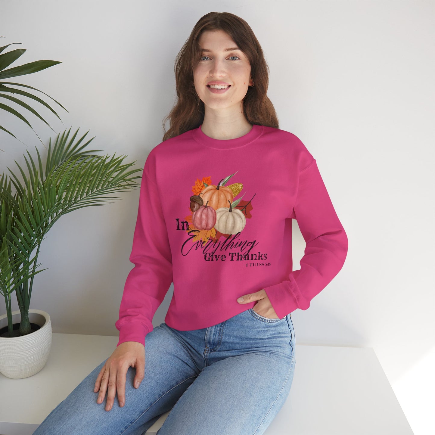 Thanksgiving Cozy Crewneck Sweatshirt, Unisex Fall Apparel, Harvest Season Gift, Autumn Fashion, Thanksgiving Decor