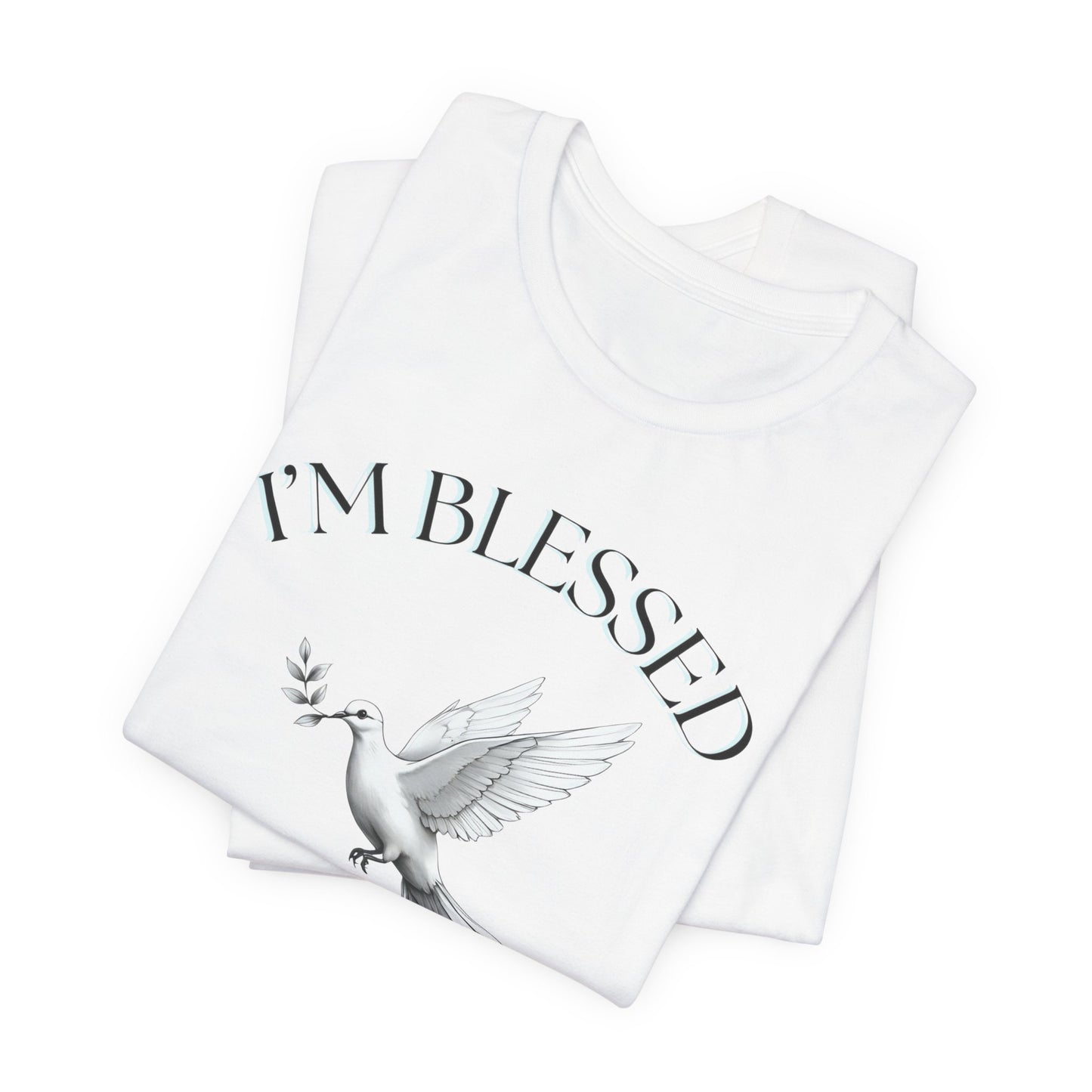 Blessed Message Unisex Tee, Spiritual Shirt, Faith-Based Apparel, Inspirational Gift, Everyday Comfort Wear
