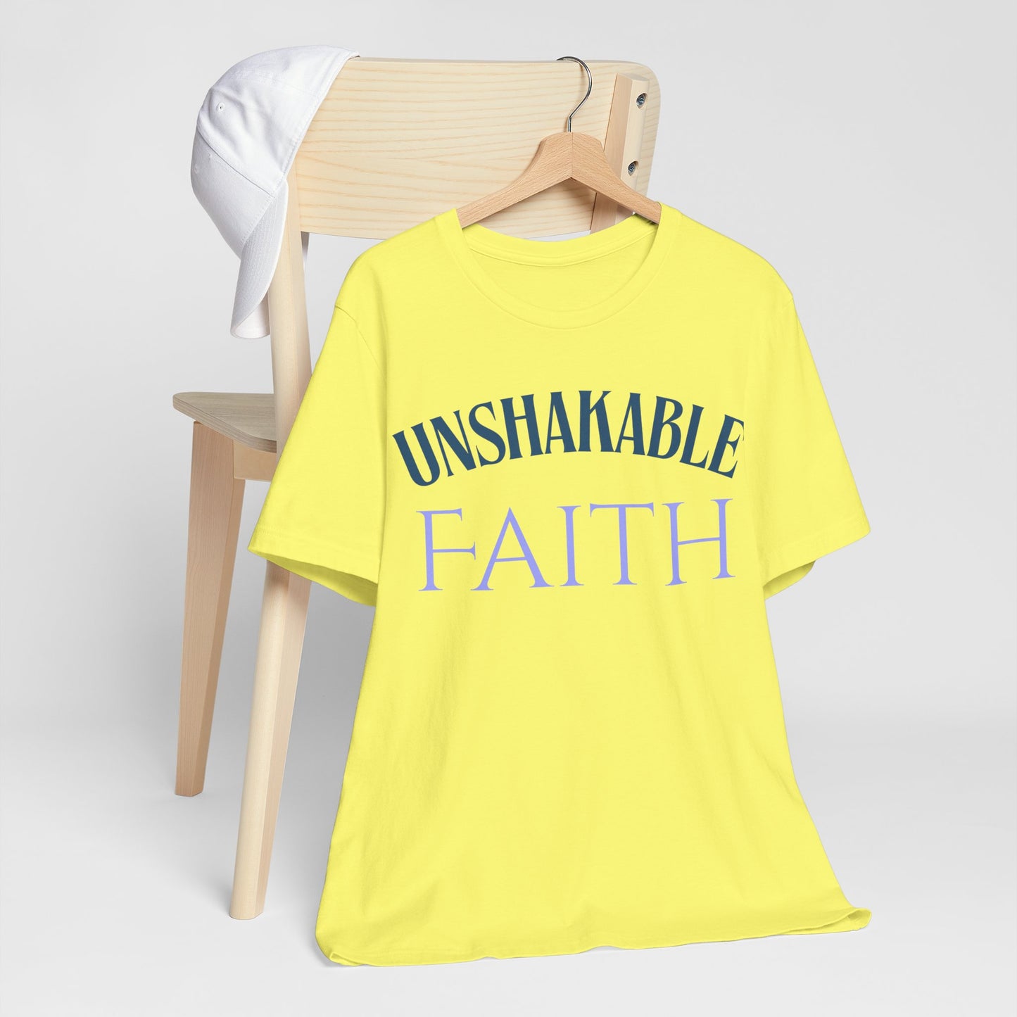 Unisex Faith Tee | Unshakable Faith Shirt, Inspirational Quote T-Shirt, Religious Gift, Christian Apparel, Everyday Wear