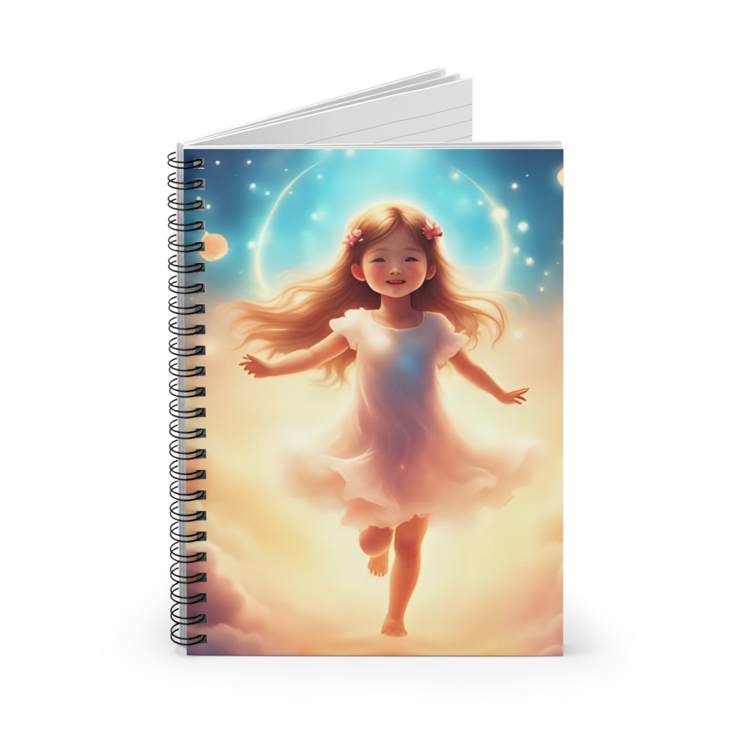 Whimsical Dreamer Spiral Notebook - Ruled Line, Cute Journal, Stationery, Gift for Writers, Kids' Activity Book, Notepad for School