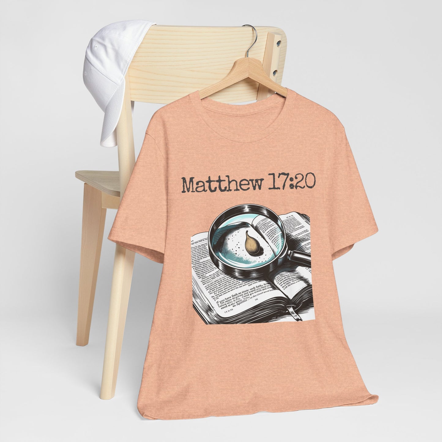 Faith-Inspired Unisex T-Shirt | Matthew 17:20 Graphic Tee, Inspirational Gift, Christian Apparel, Casual Wear, Religious Clothing