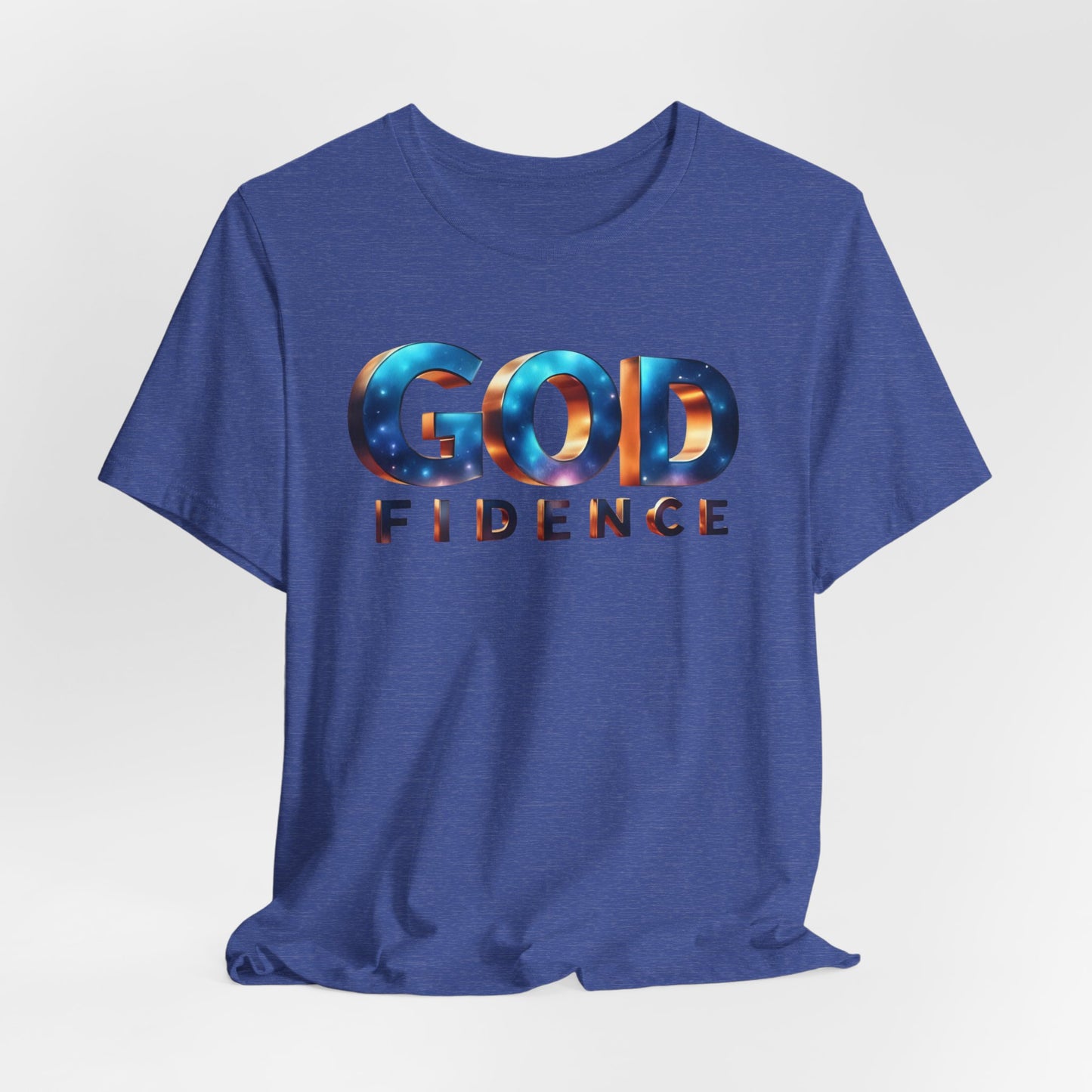 Godfidence Unisex Tee - Inspirational Cotton Shirt for Faith, Hope, Encouragement, Gift for Believers, Everyday Wear