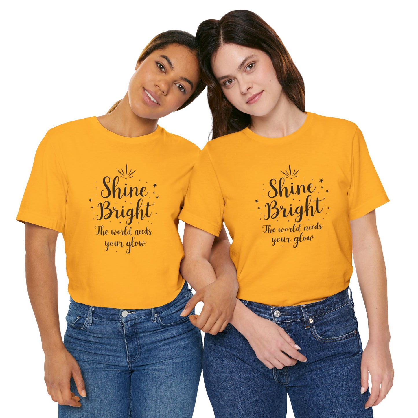 Shine Bright Unisex Tee, Inspirational Shirt, Motivational Gift, Perfect for Everyday Wear, Birthday and Holiday Present