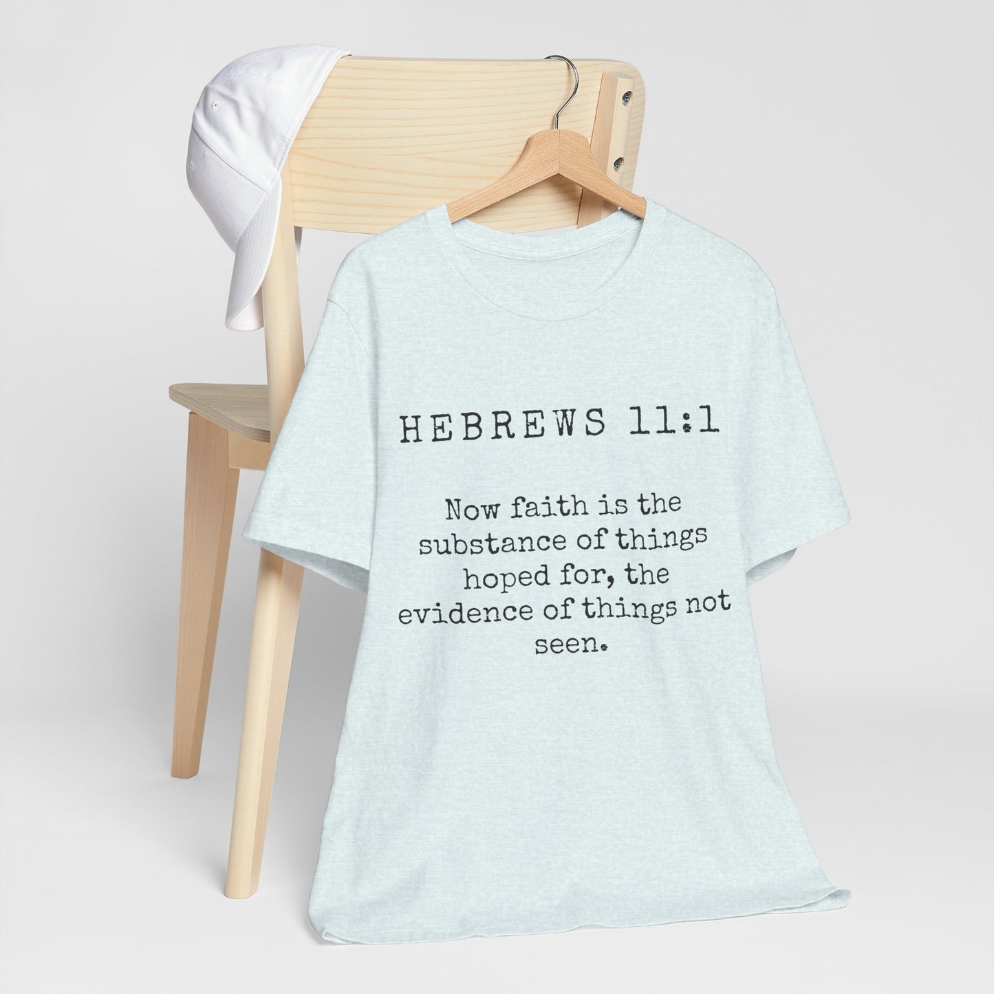 Faith-Inspired Unisex T-shirt - Hebrews 11:1, Gift for Believers, Religious Apparel, Inspirational Top, Cozy Casual Wear