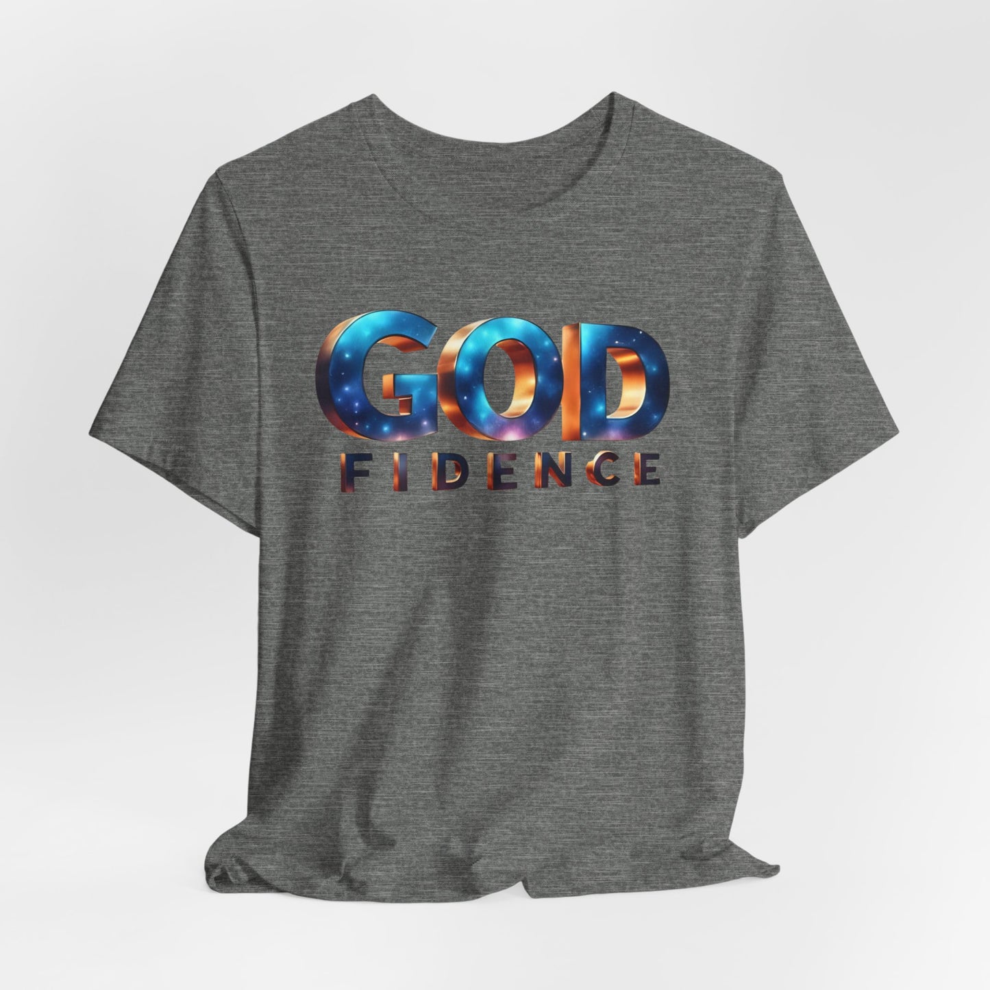 Godfidence Unisex Tee - Inspirational Cotton Shirt for Faith, Hope, Encouragement, Gift for Believers, Everyday Wear