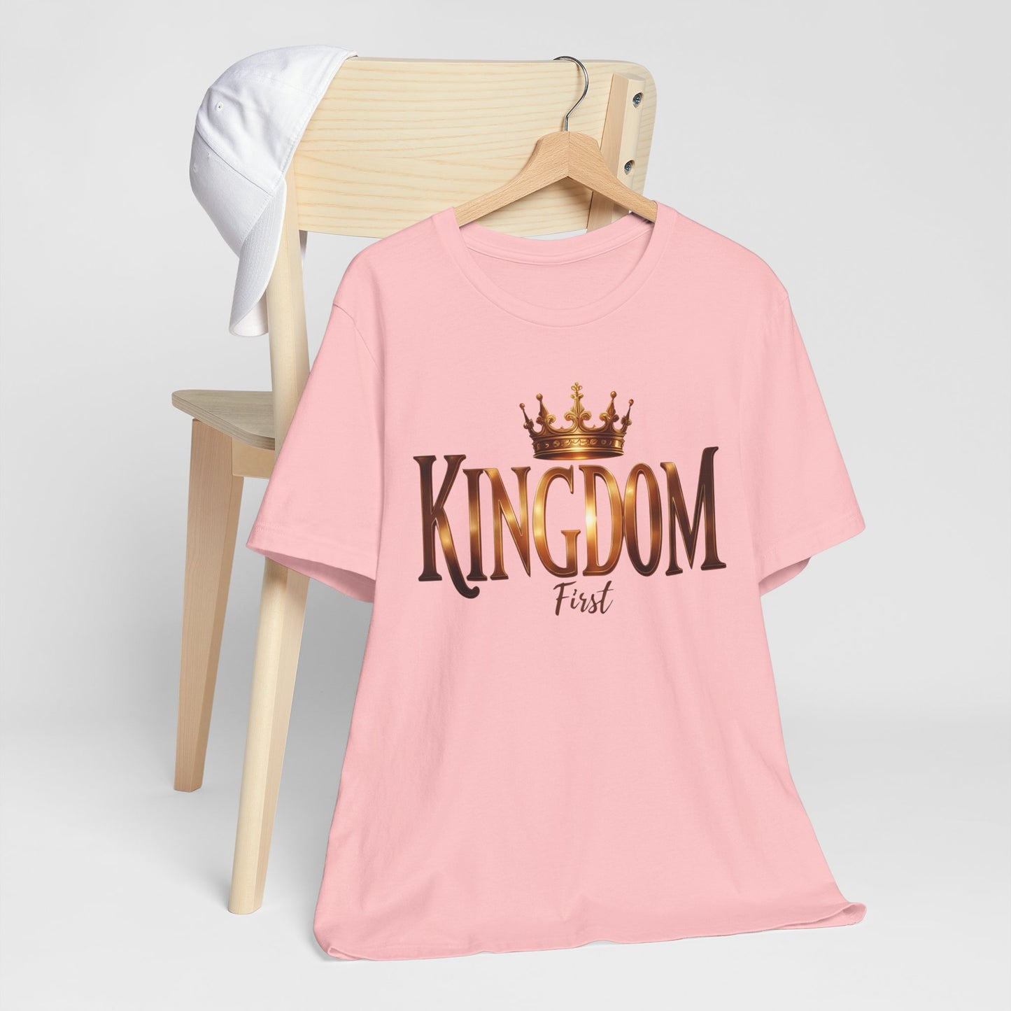 Royalty-Inspired Unisex Jersey Tee - 'Kingdom First', Casual Wear, Gift for Him/Her, Unique Shirt for Celebrations, Stylish Attire
