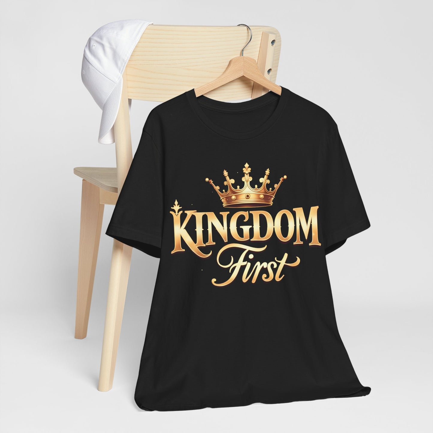 Kingdom First T-Shirt - Unisex Jersey Tee, Perfect for Royalty Lovers, Casual Outings, Birthdays, Motivational Gifts, Everyday Wear