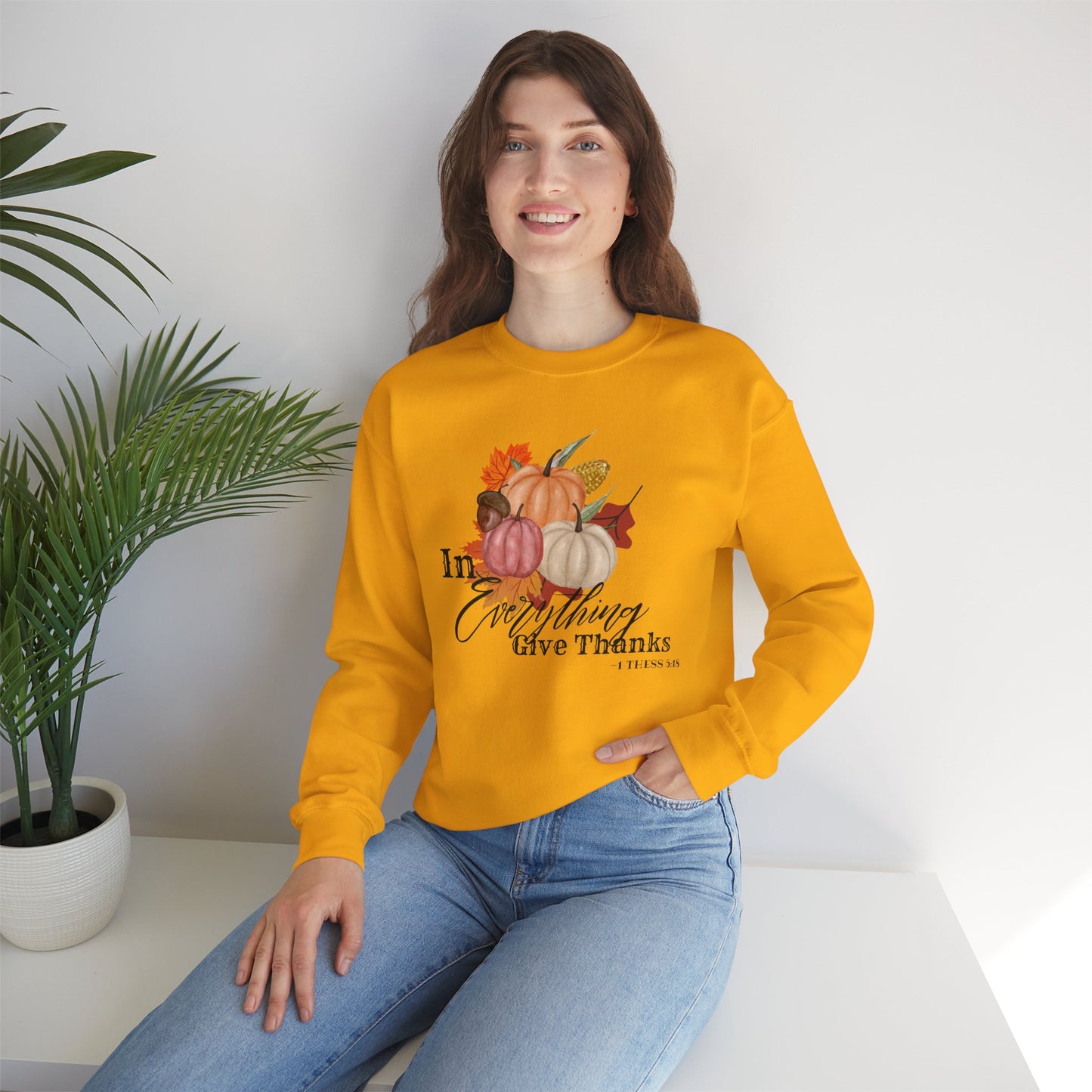Thanksgiving Cozy Crewneck Sweatshirt, Unisex Fall Apparel, Harvest Season Gift, Autumn Fashion, Thanksgiving Decor