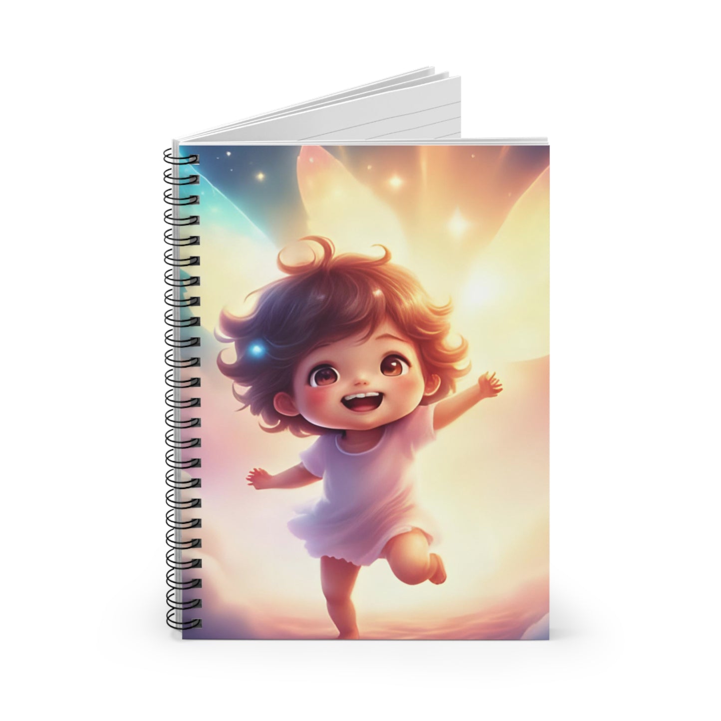 Whimsical Fairy Child Spiral Notebook - Perfect for Writing, Journaling, Gifts, School Supplies, Home Office