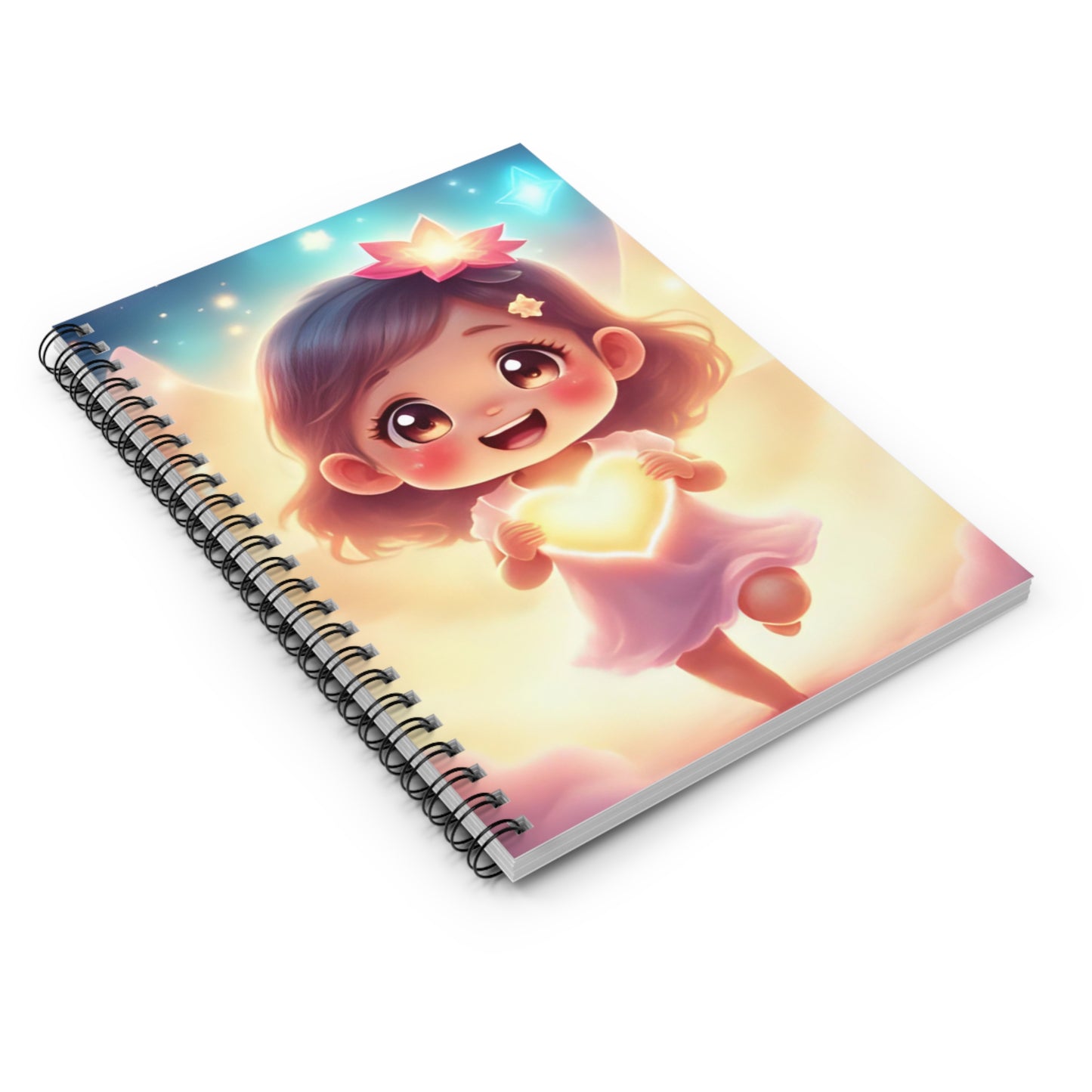 Whimsical Heart Spiral Notebook - Ruled Line, Cute Journal, Gift for Kids, School Supplies, Inspirational Notebook, Art for Writing