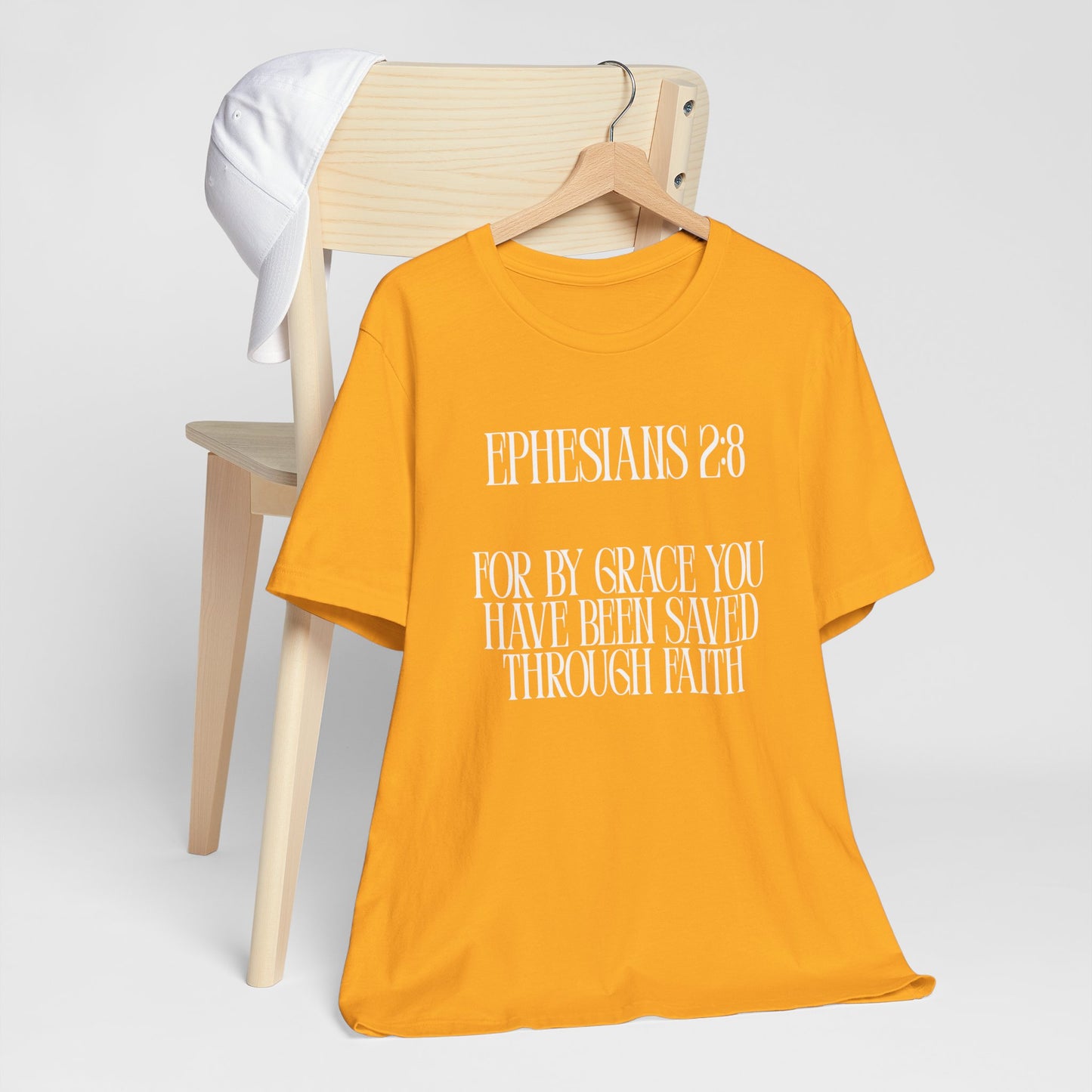 Faith-Inspired Unisex Tee - Ephesians 2:8 Christian Shirt for Everyday Style, Gift for Believers, Spiritual Apparel, Inspirational Wear