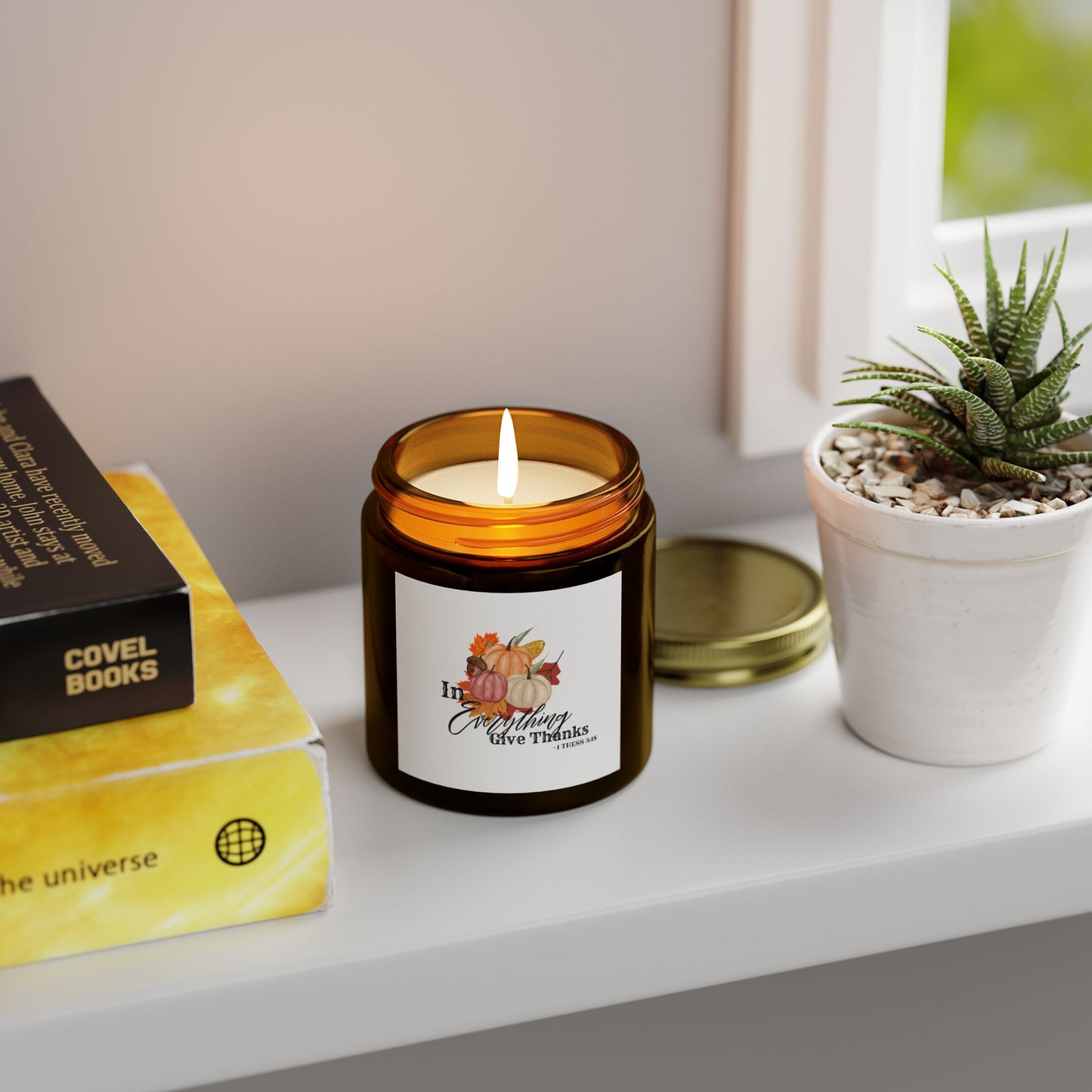 Autumn Scented Candle - Pumpkin Spice, Cozy Home Fragrance, Gifts for Fall, Thanksgiving Decor, Relaxation