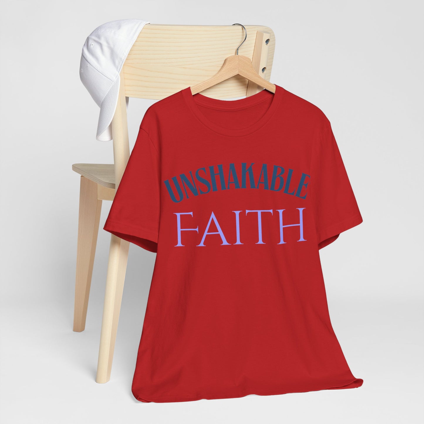 Unisex Faith Tee | Unshakable Faith Shirt, Inspirational Quote T-Shirt, Religious Gift, Christian Apparel, Everyday Wear