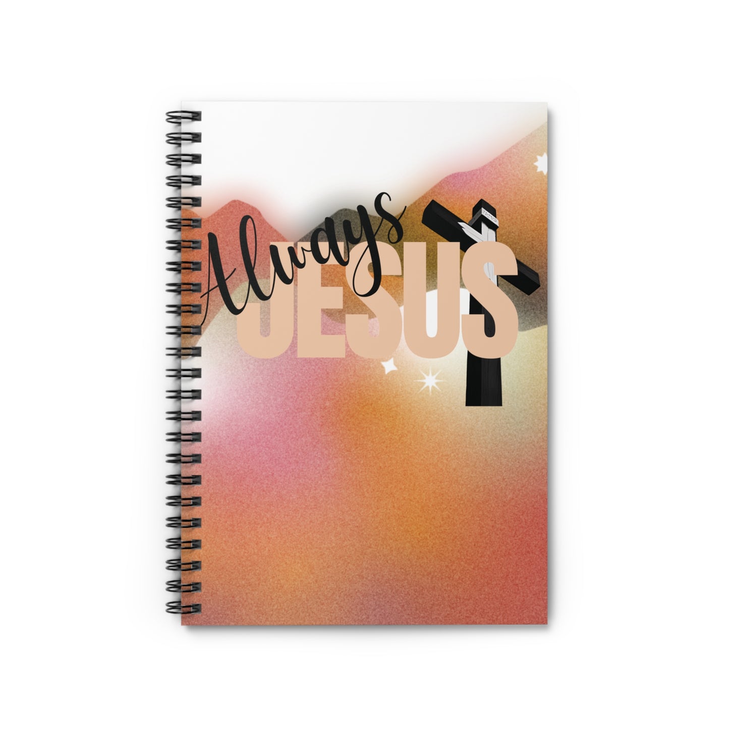 Always Jesus Spiral Notebook, Inspirational Journal, Christian Gifts, Faith-Based Stationery, Religious Note-Taking, Motivational Planner