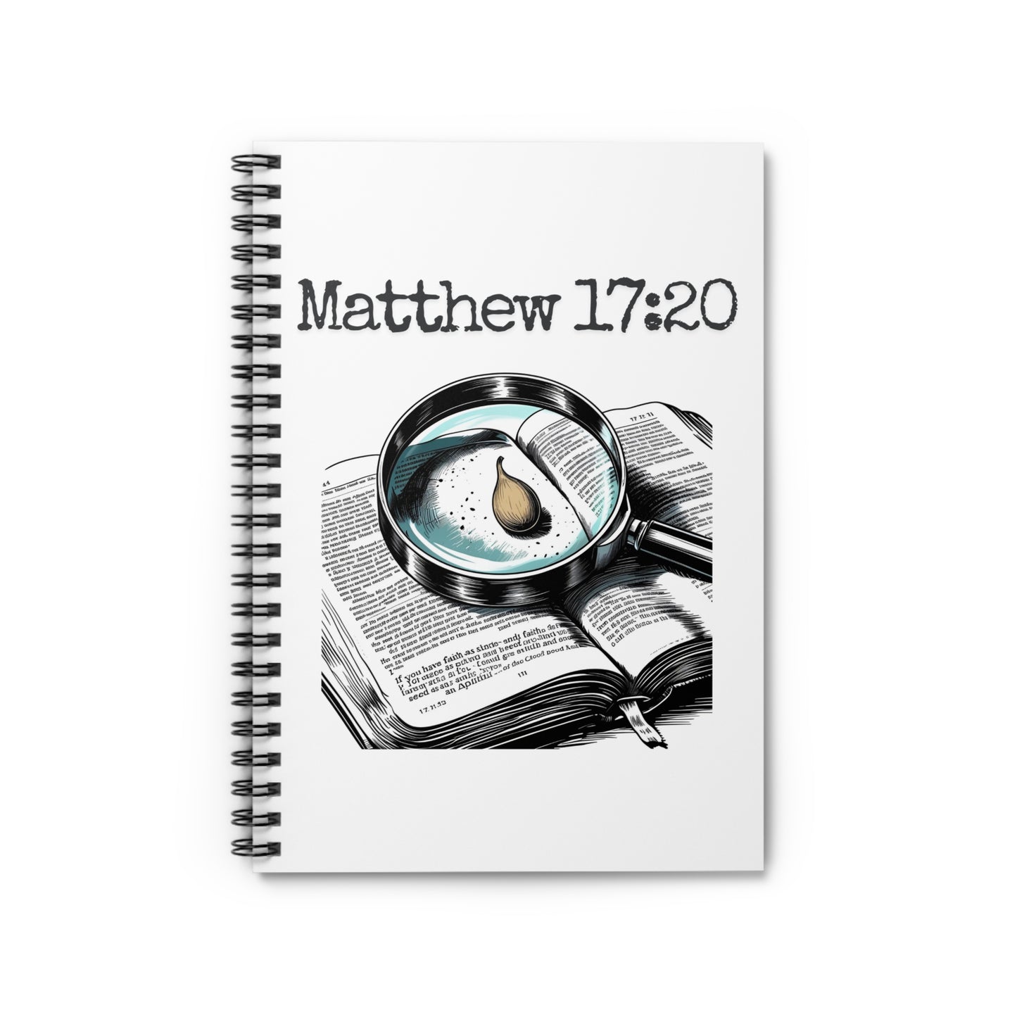 Inspirational Spiral Notebook - Faith, Prayer, Bible Study, Journaling, Christian Gifts
