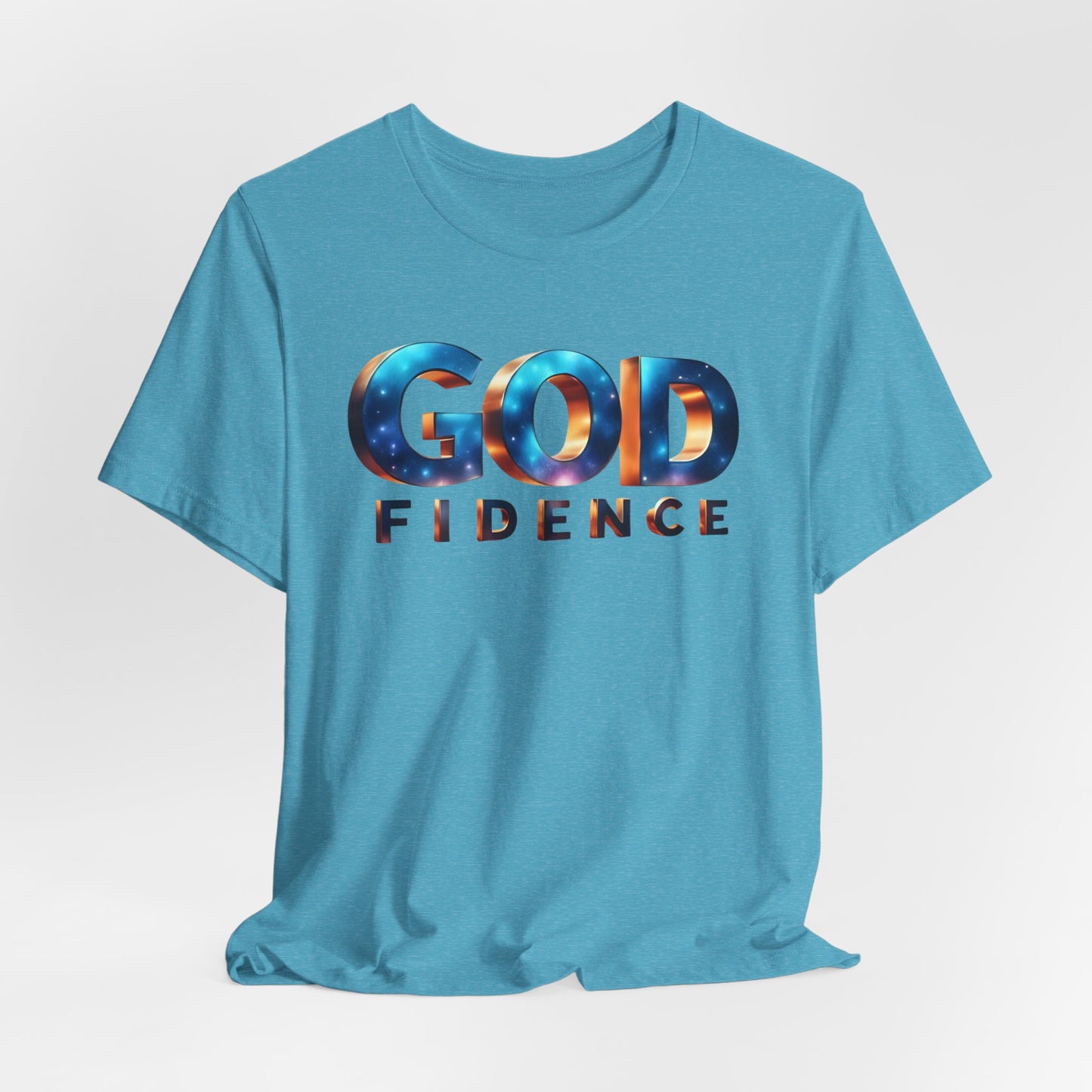 Godfidence Unisex Tee - Inspirational Cotton Shirt for Faith, Hope, Encouragement, Gift for Believers, Everyday Wear
