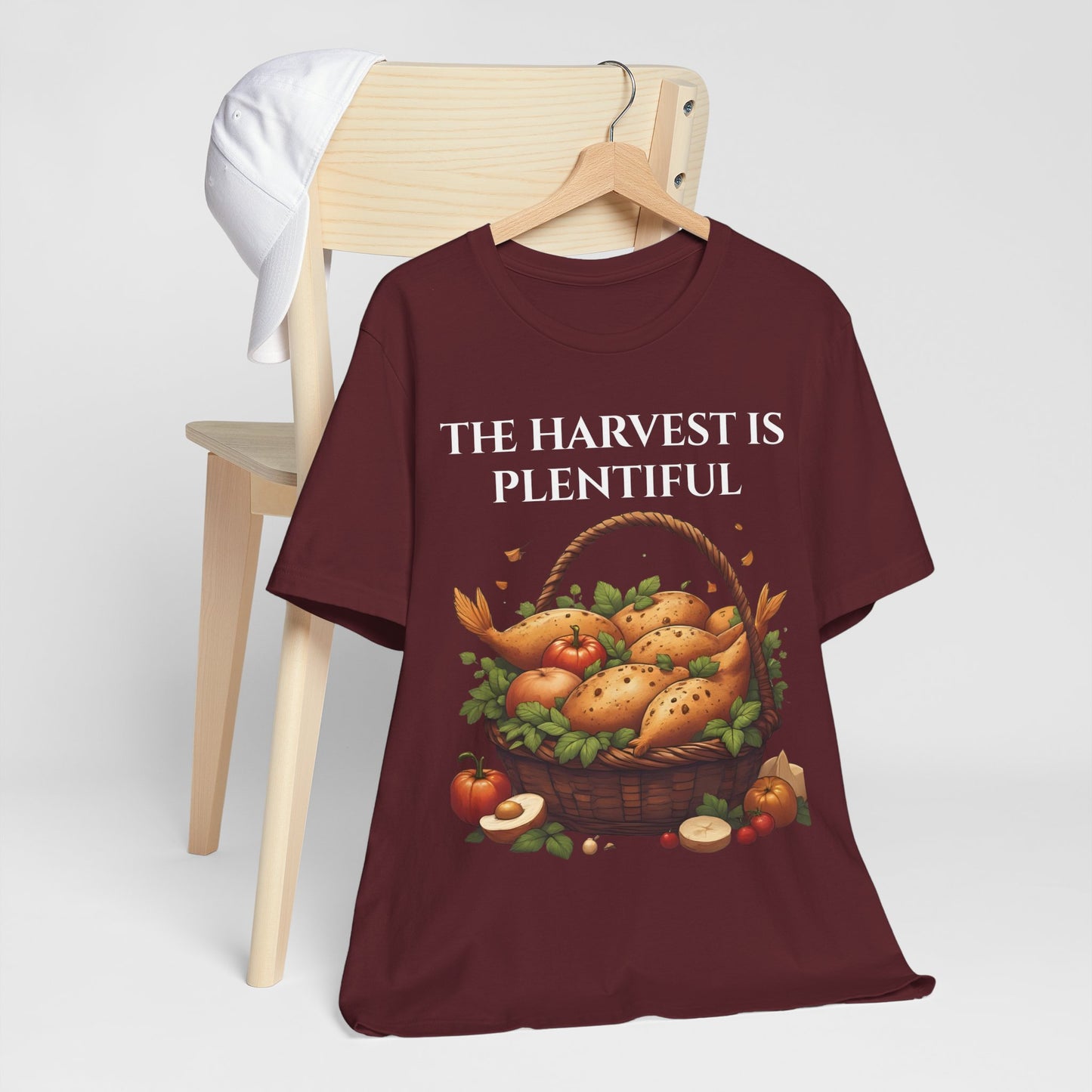Harvest Inspired Unisex Tee: Celebrate Seasonal Abundance, Fall Fashion, Thanksgiving Shirt, Gardening Gift, Vintage Farm Style