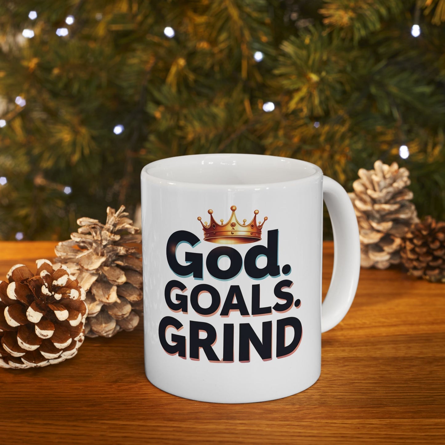 Motivational Ceramic Mug - Perfect Gift for Coffee Lovers, Inspirational Decor, Office Mug, Goal Setter, Motivational Gift