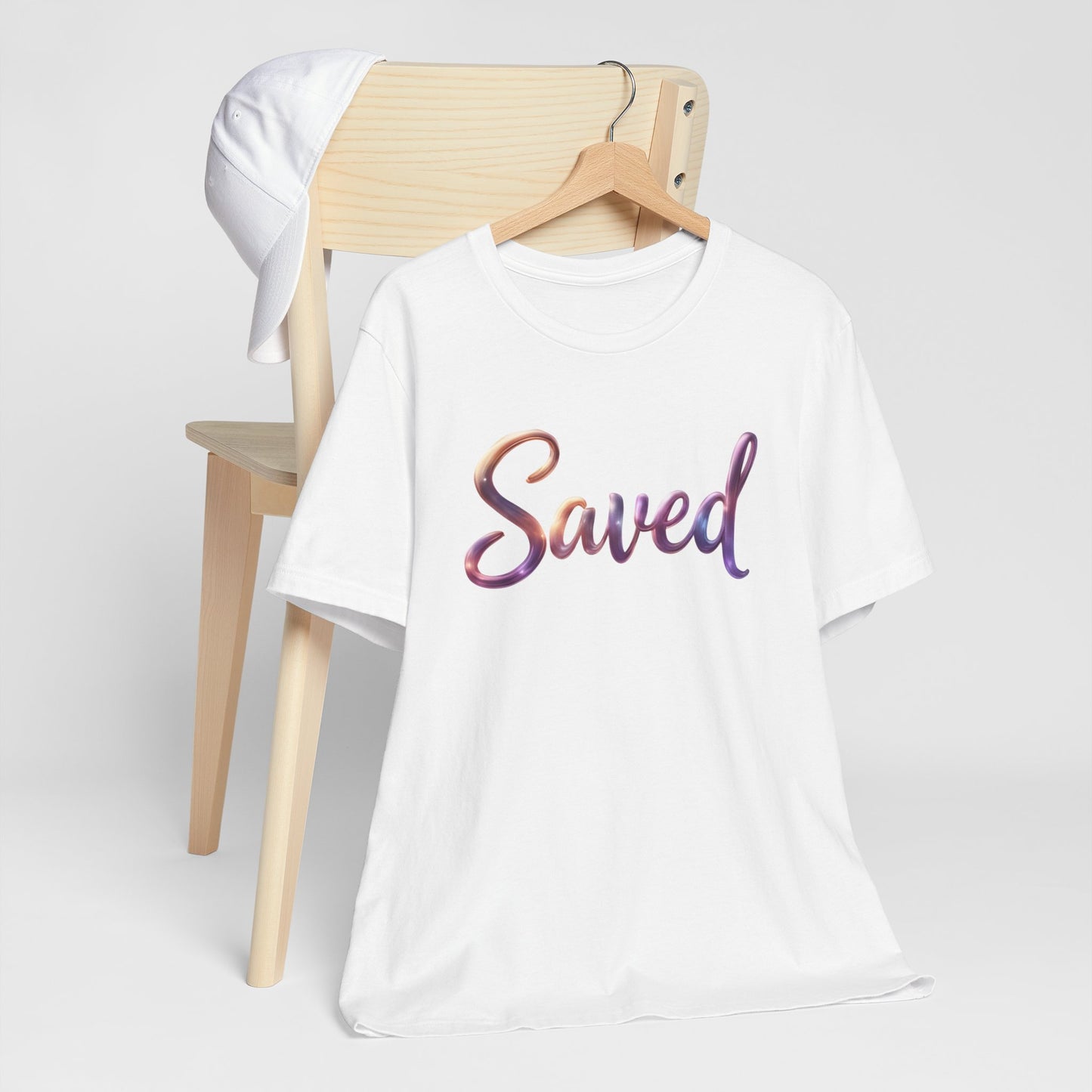 Saved Unisex Jersey Short Sleeve Tee, Inspirational T-Shirt, Christian Apparel, Casual Wear, Faith-Based Gift, Everyday Comfort