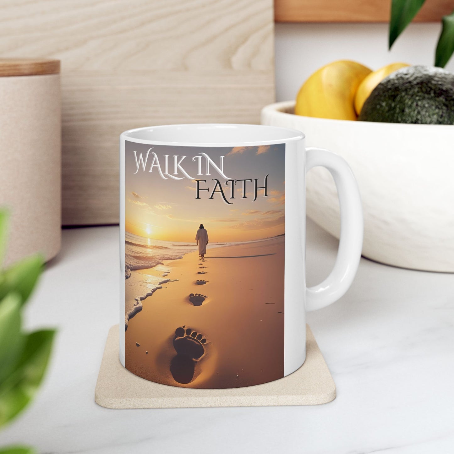 Sunset Beach Ceramic Mug - Perfect Gift for Nature Lovers, Coffee Lovers, Relaxation & Motivation, Ocean Inspired Tea Cup