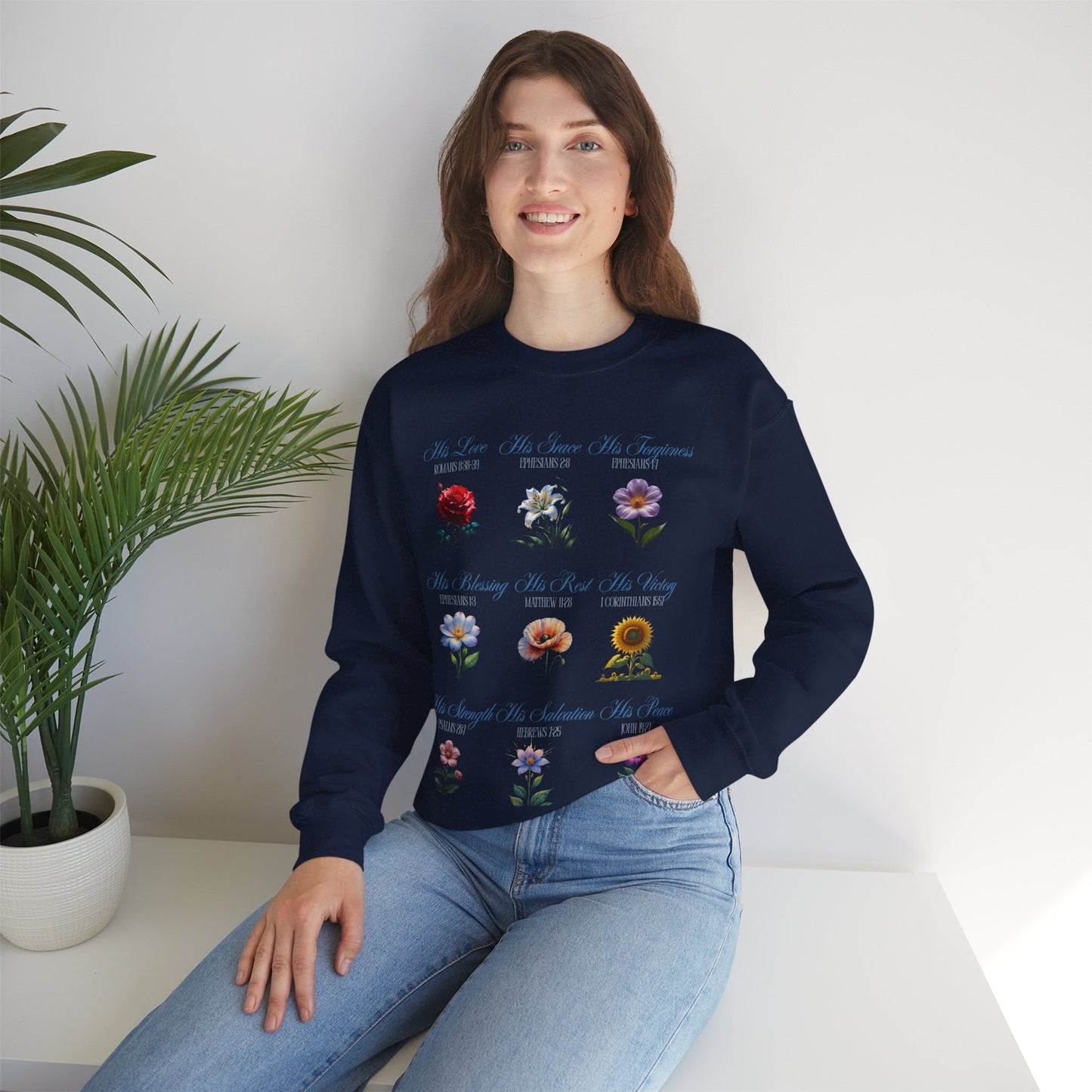 Floral Inspirational Sweatshirt | Cozy Crewneck for Self-Care, Gift for Her, Spring/Fall Layer, Positive Affirmation Apparel