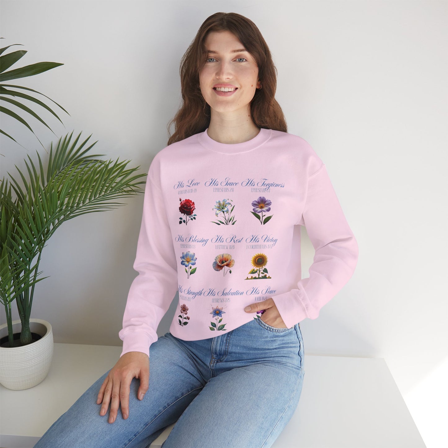 Floral Inspirational Sweatshirt | Cozy Crewneck for Self-Care, Gift for Her, Spring/Fall Layer, Positive Affirmation Apparel