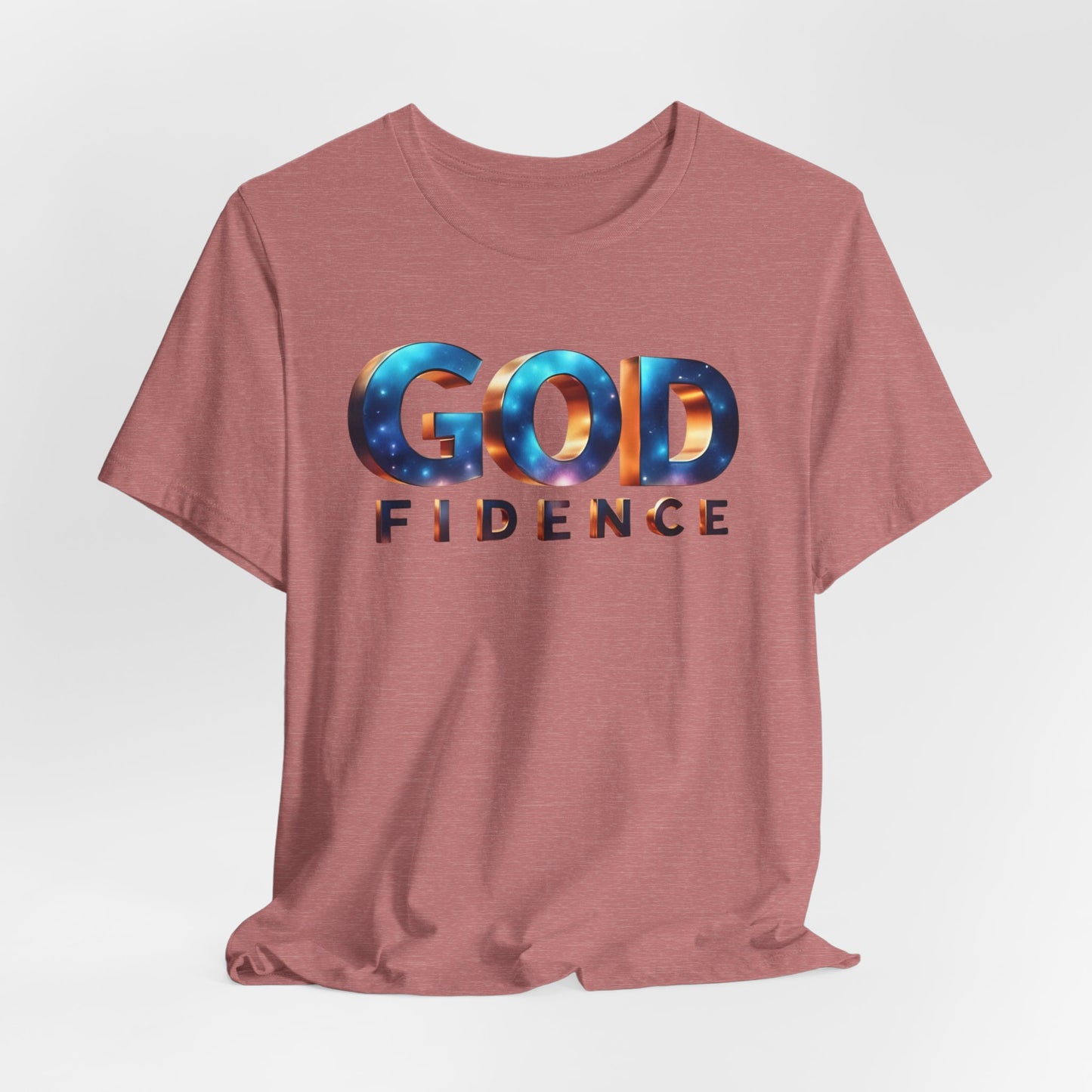 Godfidence Unisex Tee - Inspirational Cotton Shirt for Faith, Hope, Encouragement, Gift for Believers, Everyday Wear