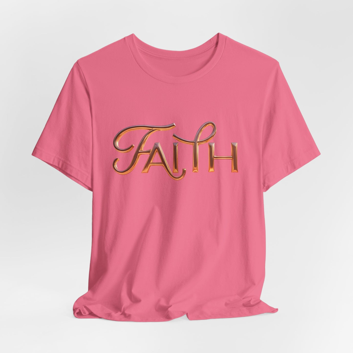 Faith Unisex Short Sleeve Tee, Inspirational Shirt, Casual Wear, Gift for Friends, Everyday Comfort, Positive Message Tee