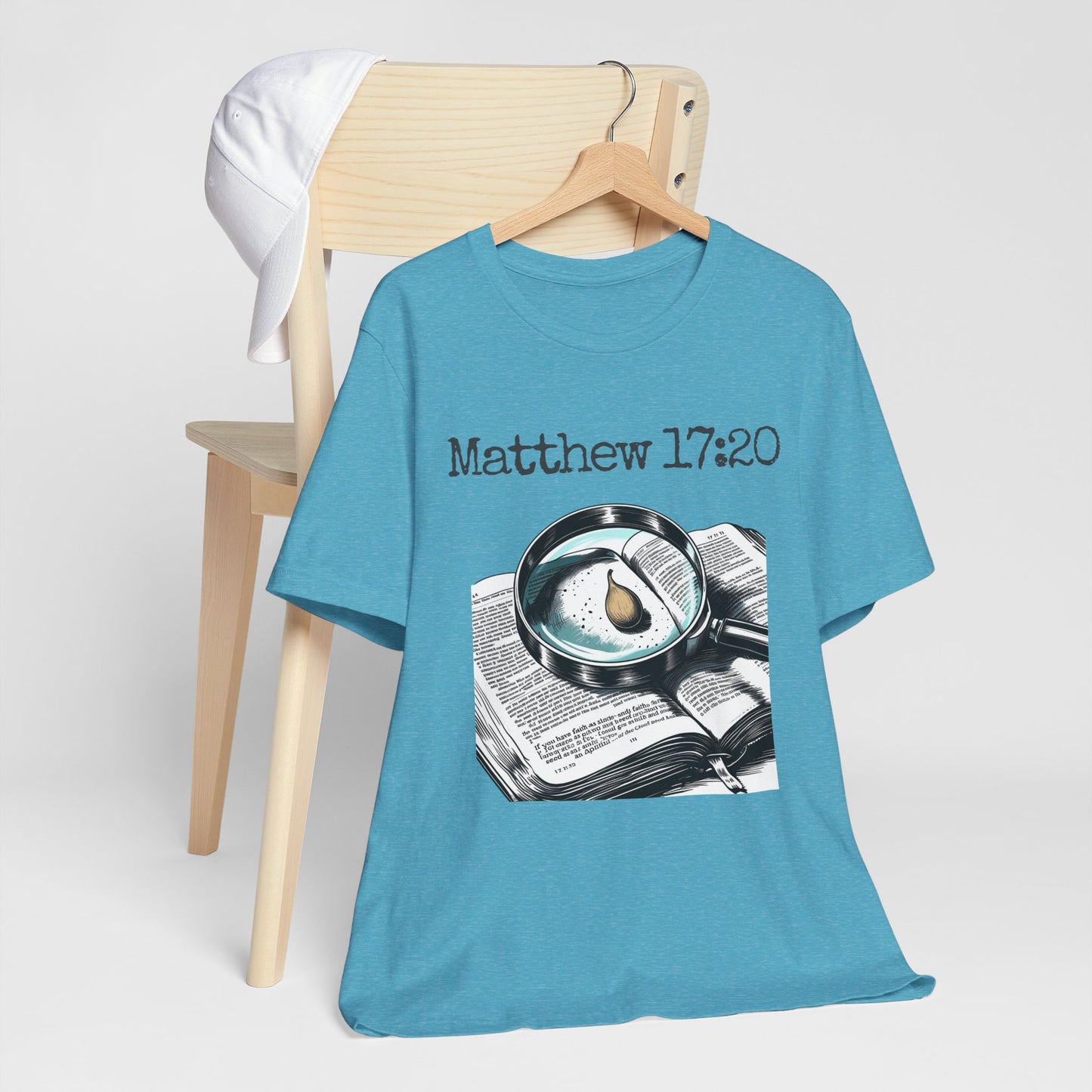 Faith-Inspired Unisex T-Shirt | Matthew 17:20 Graphic Tee, Inspirational Gift, Christian Apparel, Casual Wear, Religious Clothing