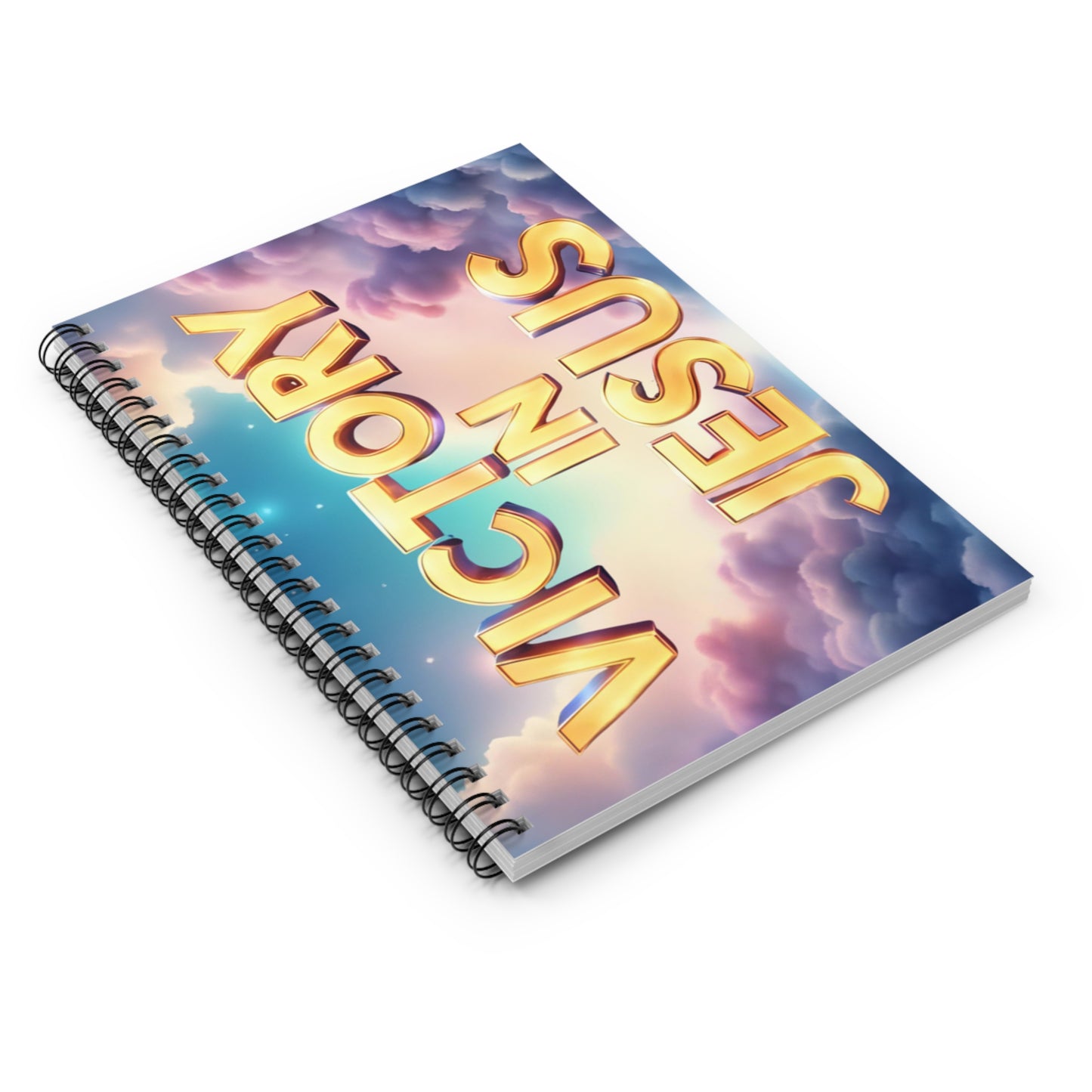Victory in Jesus Spiral Notebook - Inspiration for Faith Journaling, Christian Gifts, Prayer Journal, Religious Stationery