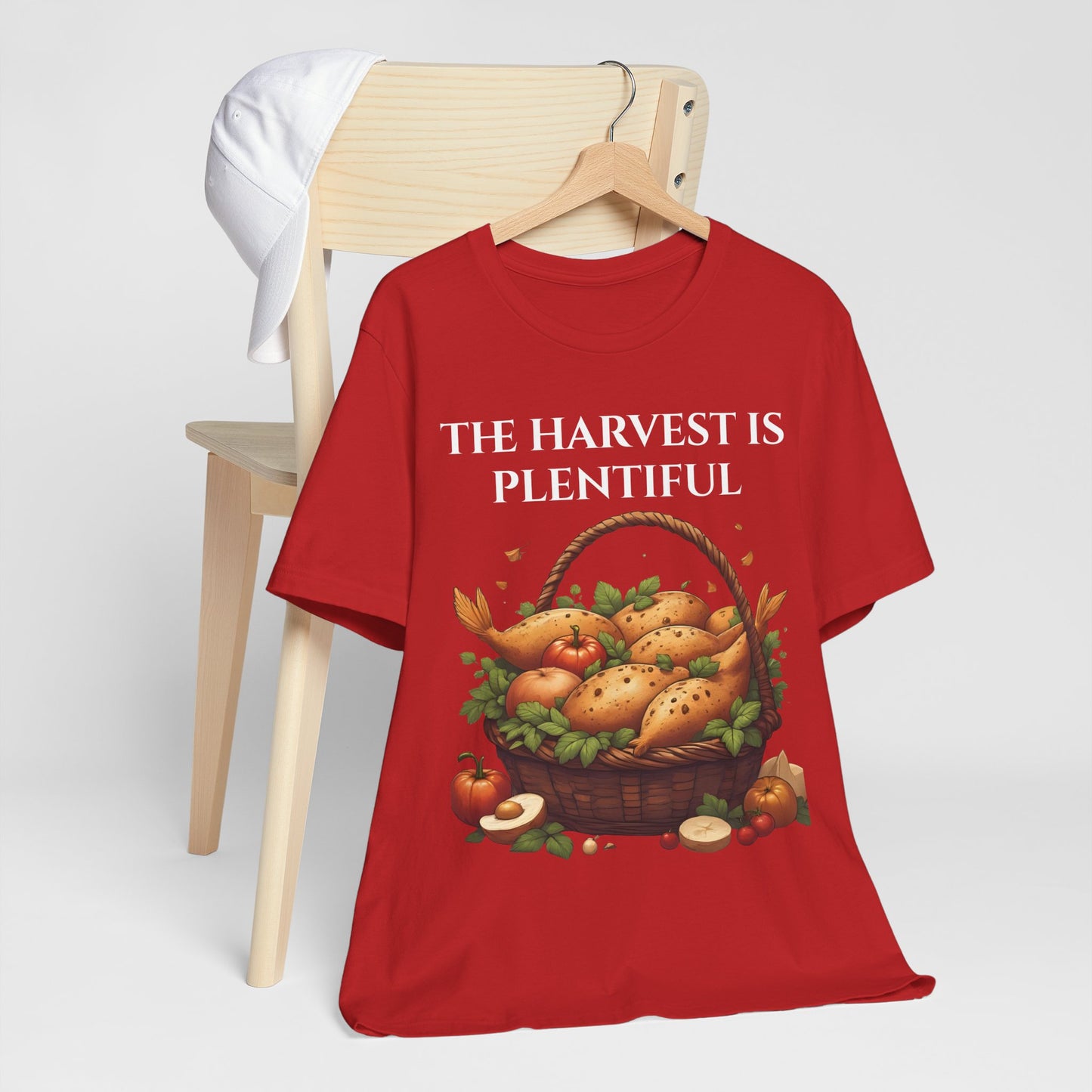 Harvest Inspired Unisex Tee: Celebrate Seasonal Abundance, Fall Fashion, Thanksgiving Shirt, Gardening Gift, Vintage Farm Style