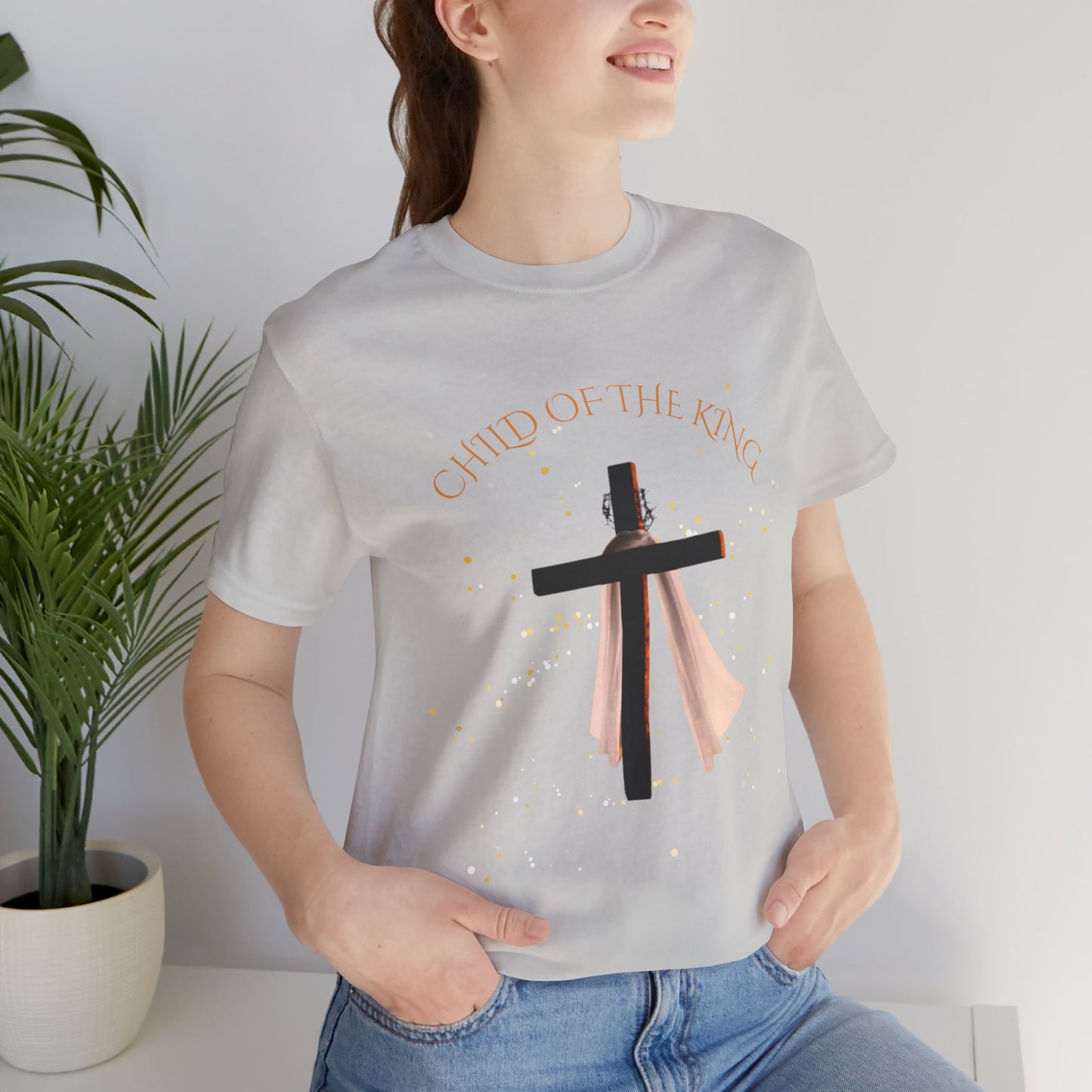 Christian Inspirational Tee, "Child of the King" Shirt, Faith-Based Apparel, Religious Gifts, Perfect for Church & Celebrations