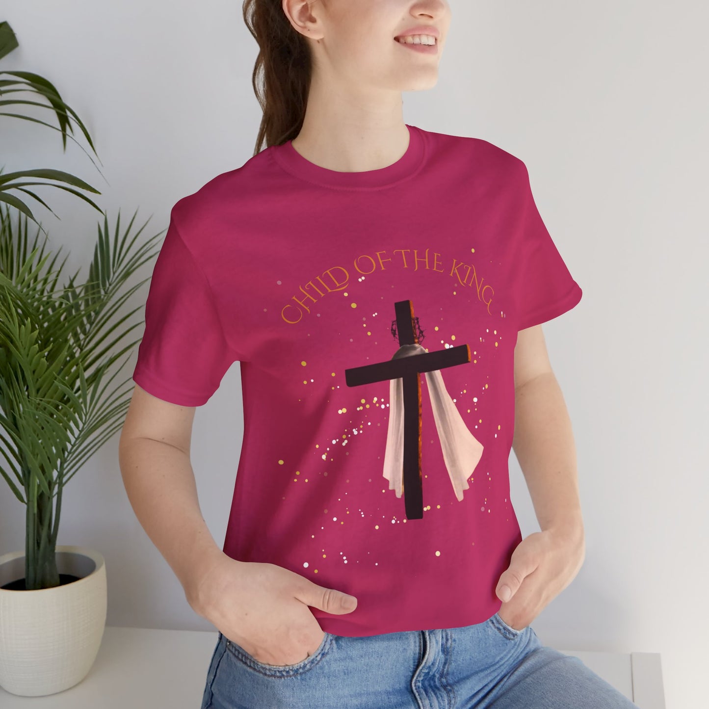 Christian Inspirational Tee, "Child of the King" Shirt, Faith-Based Apparel, Religious Gifts, Perfect for Church & Celebrations