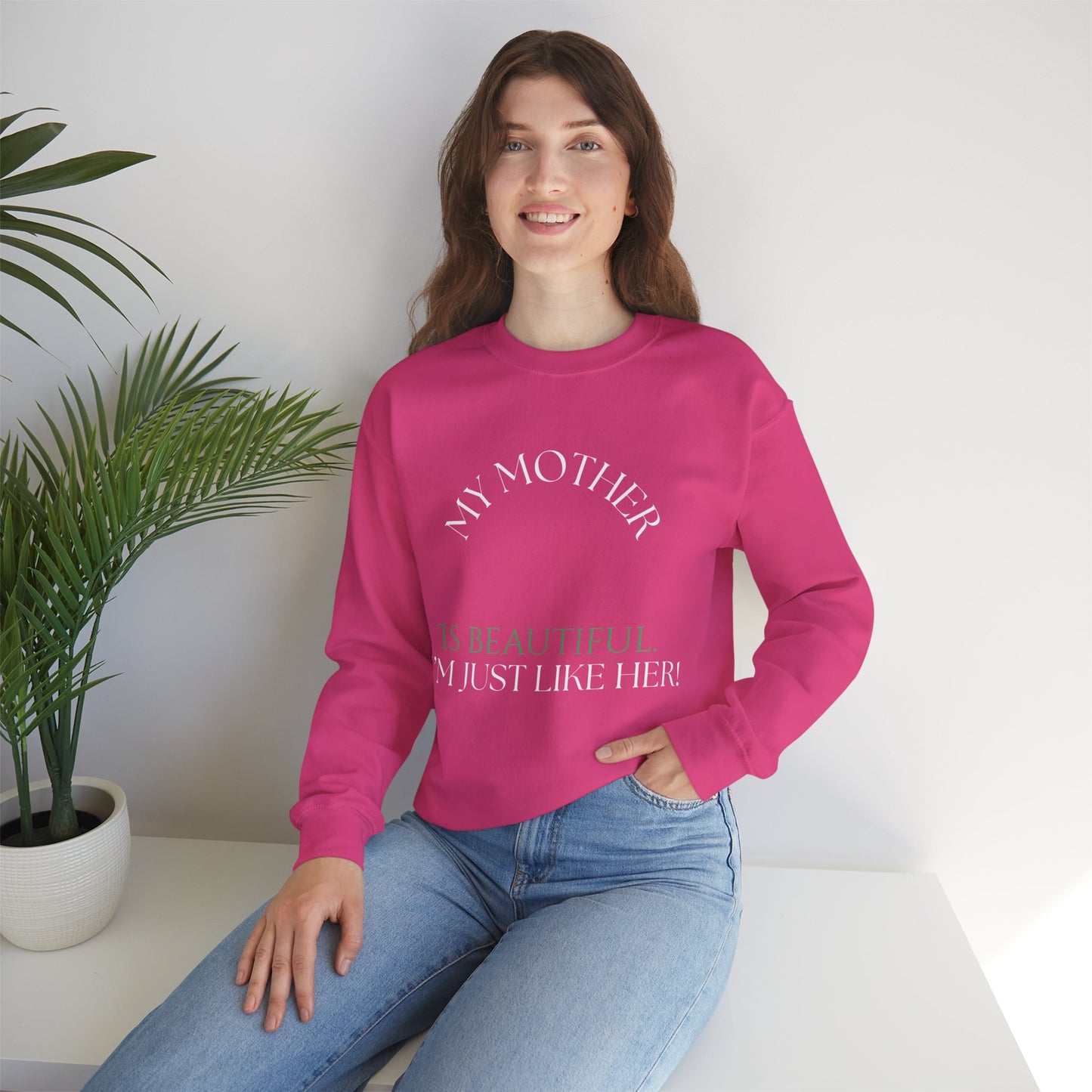 Mother's Day Sweatshirt, Unisex Crewneck, Gift for Mom, Inspirational Apparel, Family Celebrations, Warmth and Love
