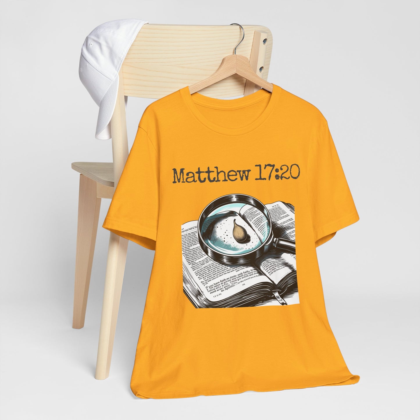 Faith-Inspired Unisex T-Shirt | Matthew 17:20 Graphic Tee, Inspirational Gift, Christian Apparel, Casual Wear, Religious Clothing