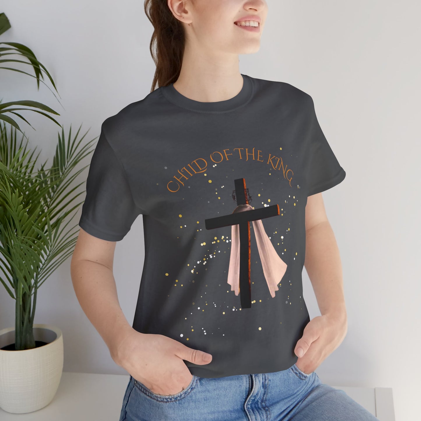Christian Inspirational Tee, "Child of the King" Shirt, Faith-Based Apparel, Religious Gifts, Perfect for Church & Celebrations