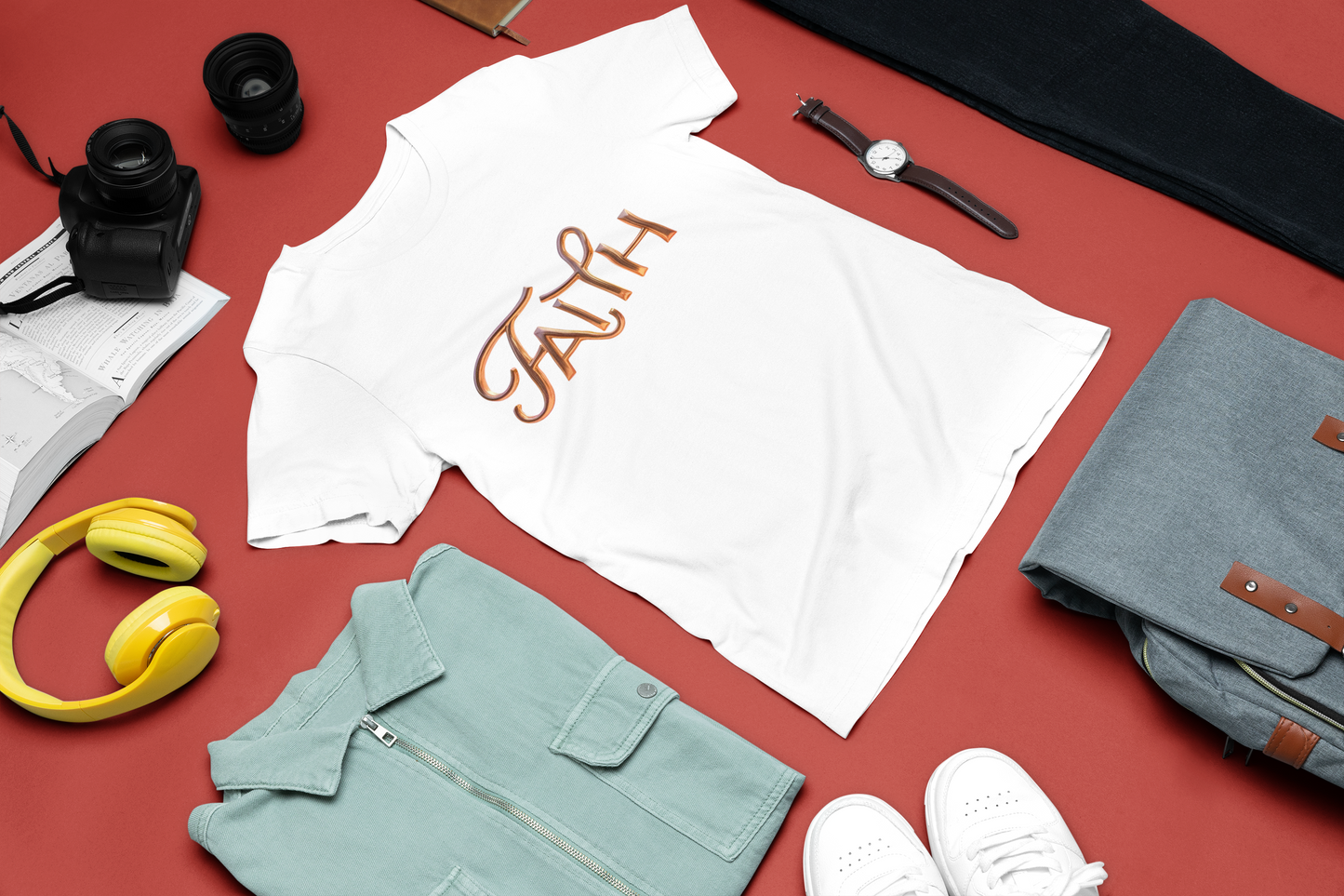 Faith Unisex Short Sleeve Tee, Inspirational Shirt, Casual Wear, Gift for Friends, Everyday Comfort, Positive Message Tee