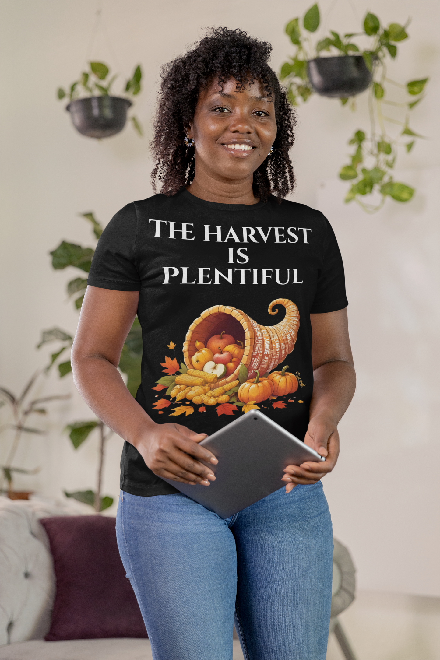 Harvest Plentiful Tee - Unisex Fall T-Shirt for Thanksgiving, Autumn Gatherings, Seasonal Celebrations, Cozy Outfits