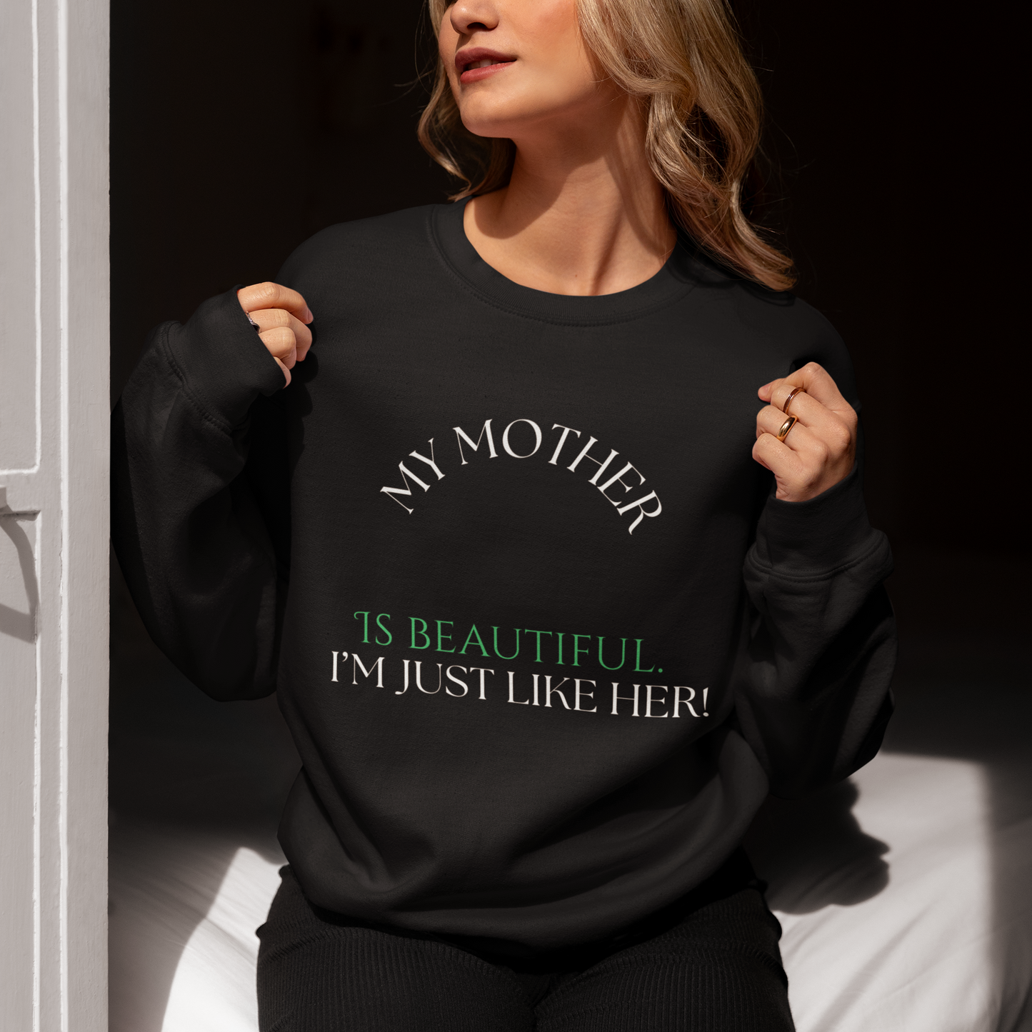 Mother's Day Sweatshirt, Unisex Crewneck, Gift for Mom, Inspirational Apparel, Family Celebrations, Warmth and Love