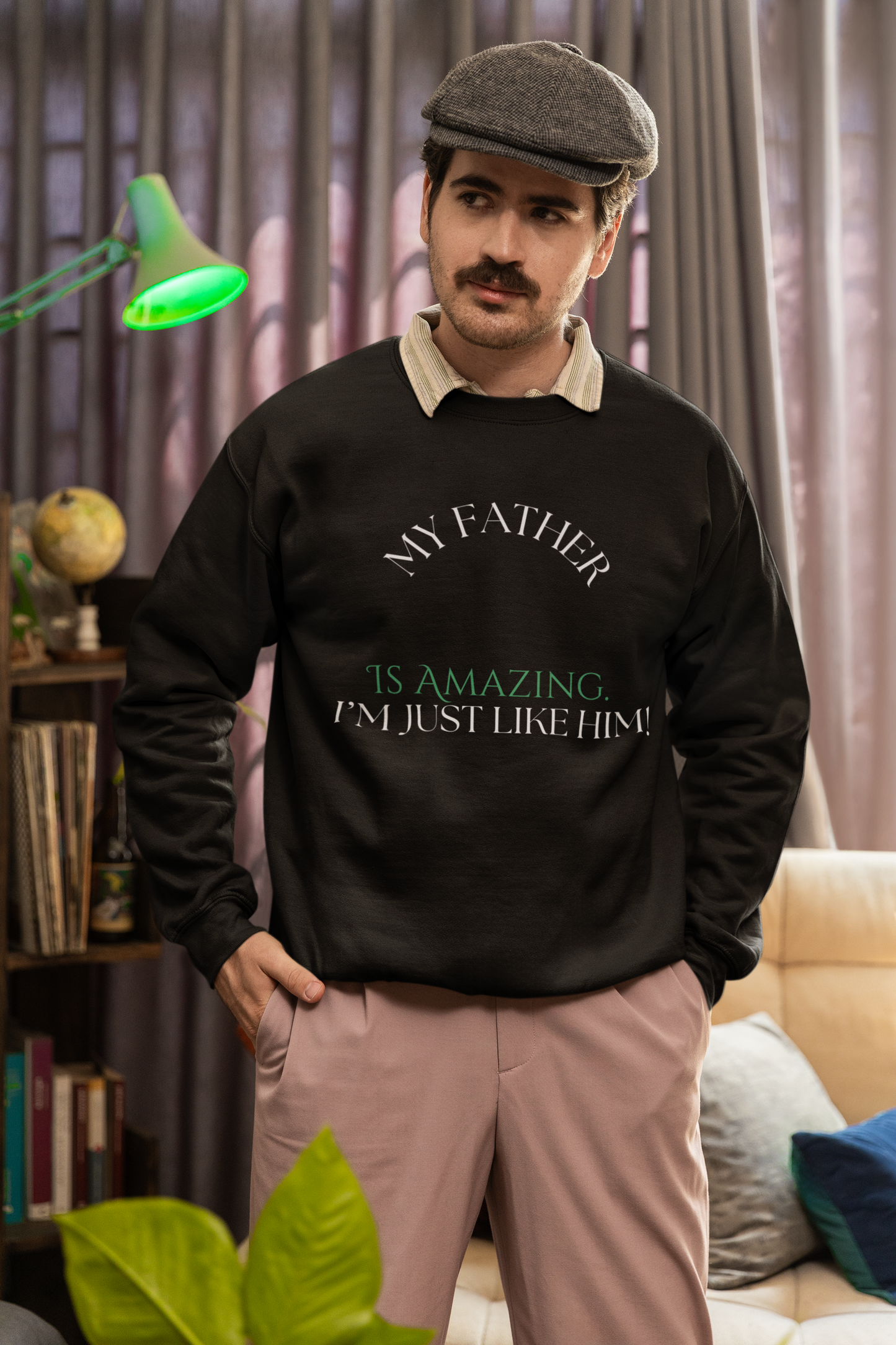 My Father is Amazing Sweatshirt, Father's Day Gift, Unisex Crewneck, Dad Appreciation Wear, Comfortable Casual Sweatshirt