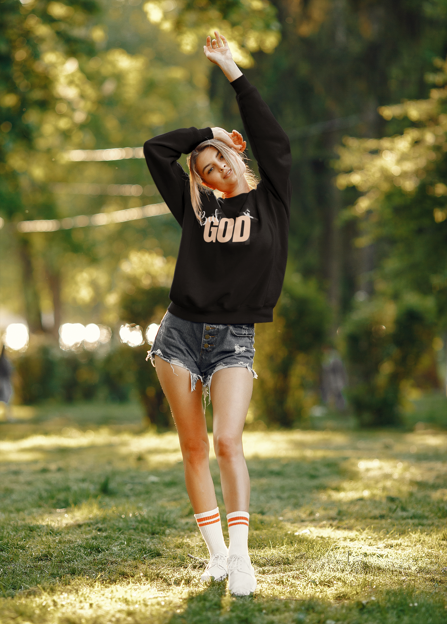 Faith-Inspired Crewneck Sweatshirt, Cozy Apparel, Christian Gift, Inspirational Fashion, Holiday Wear, God's Love Sweatshirt