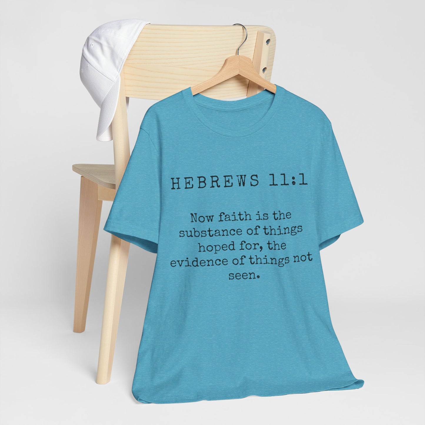 Faith-Inspired Unisex T-shirt - Hebrews 11:1, Gift for Believers, Religious Apparel, Inspirational Top, Cozy Casual Wear