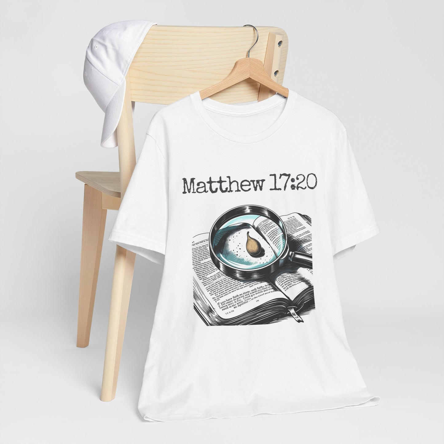 Faith-Inspired Unisex T-Shirt | Matthew 17:20 Graphic Tee, Inspirational Gift, Christian Apparel, Casual Wear, Religious Clothing