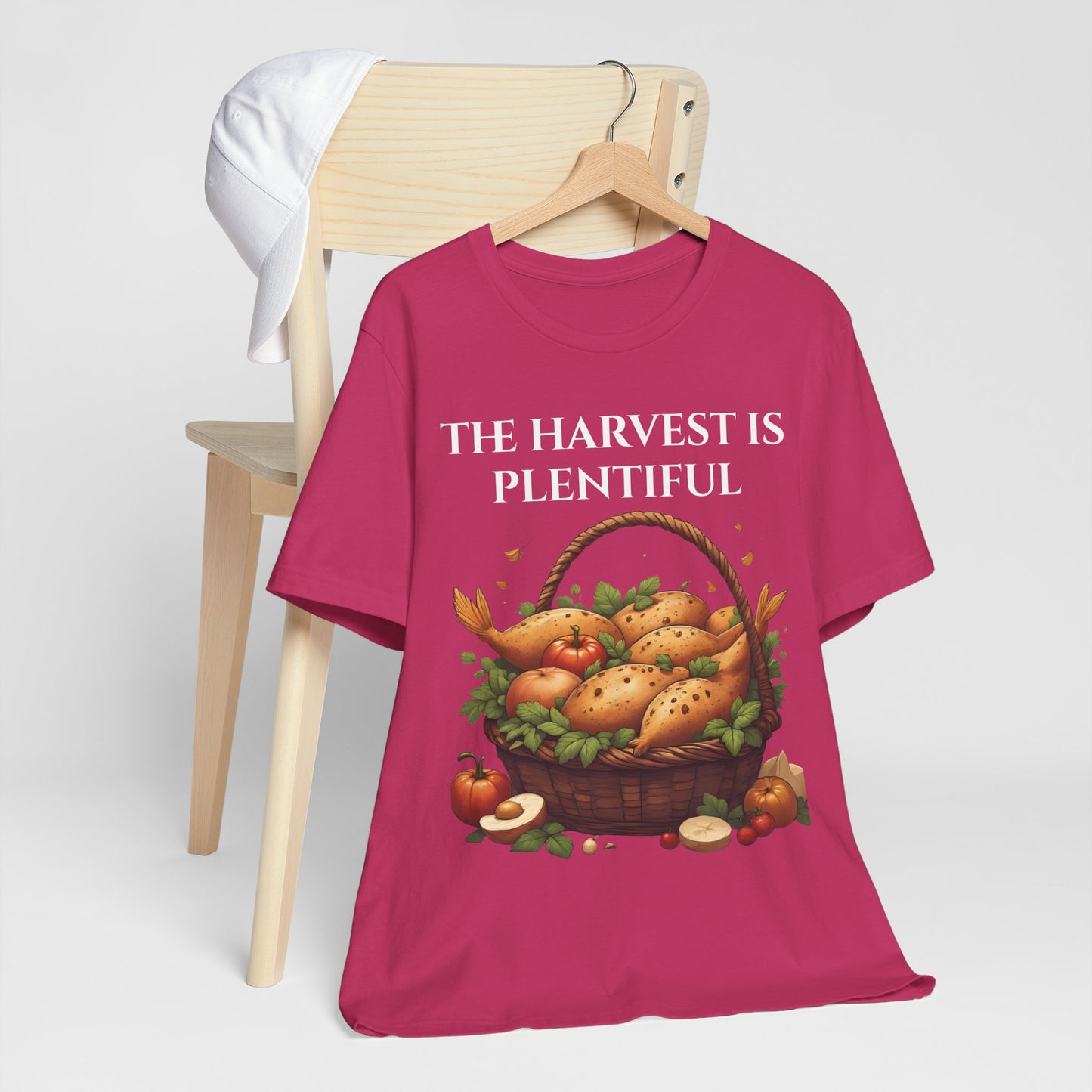 Harvest Inspired Unisex Tee: Celebrate Seasonal Abundance, Fall Fashion, Thanksgiving Shirt, Gardening Gift, Vintage Farm Style